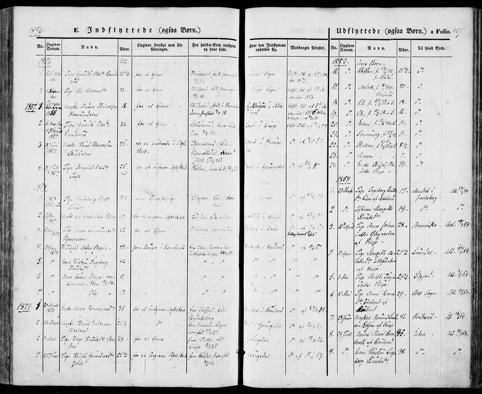 Vinje kirkebøker, SAKO/A-312/F/Fa/L0004: Parish register (official) no. I 4, 1843-1869, p. 407