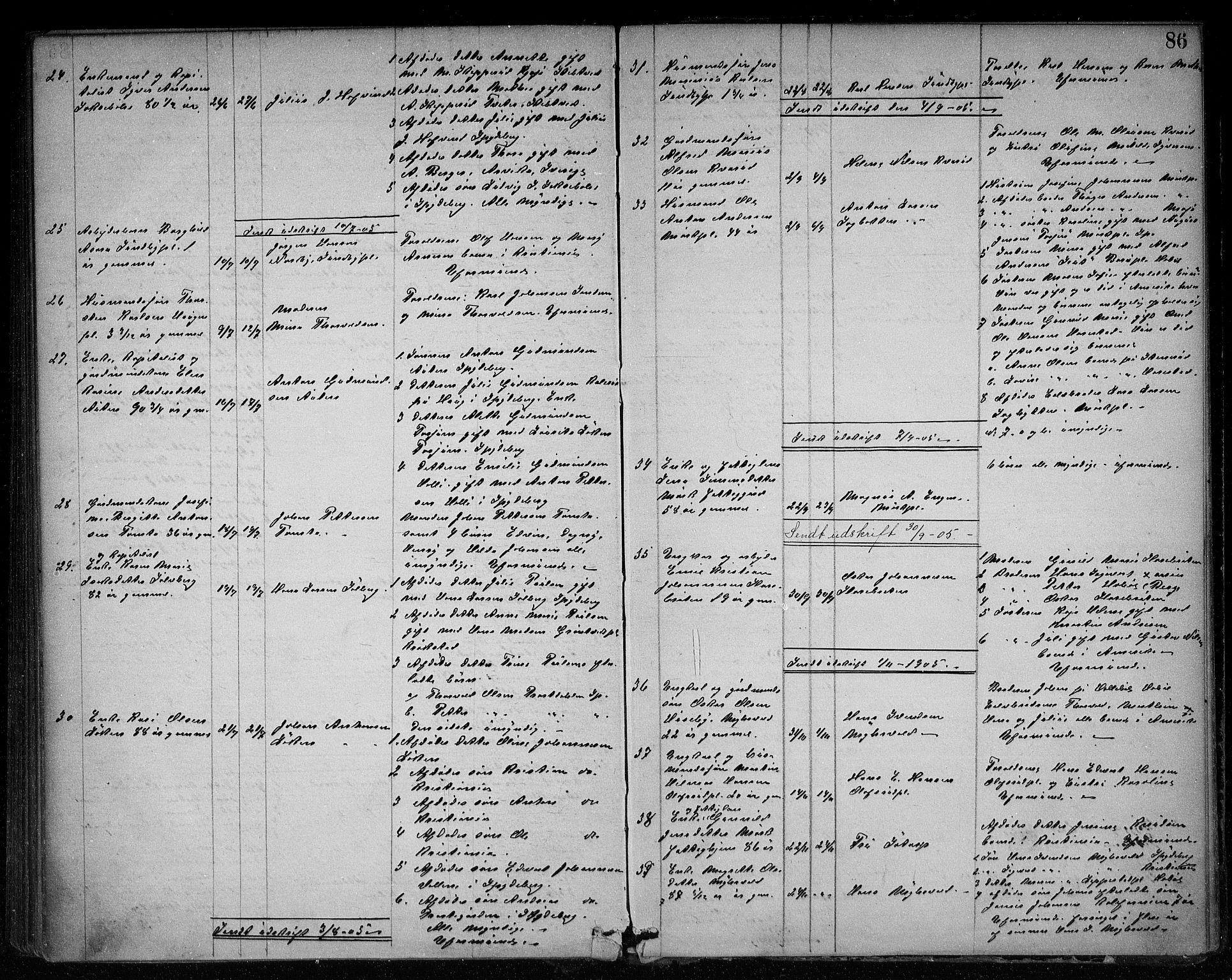 Spydeberg lensmannsarkiv, AV/SAO-A-10635/H/Ha/L0002: Dødsfallsprotokoll, 1868-1908, p. 85b-86a