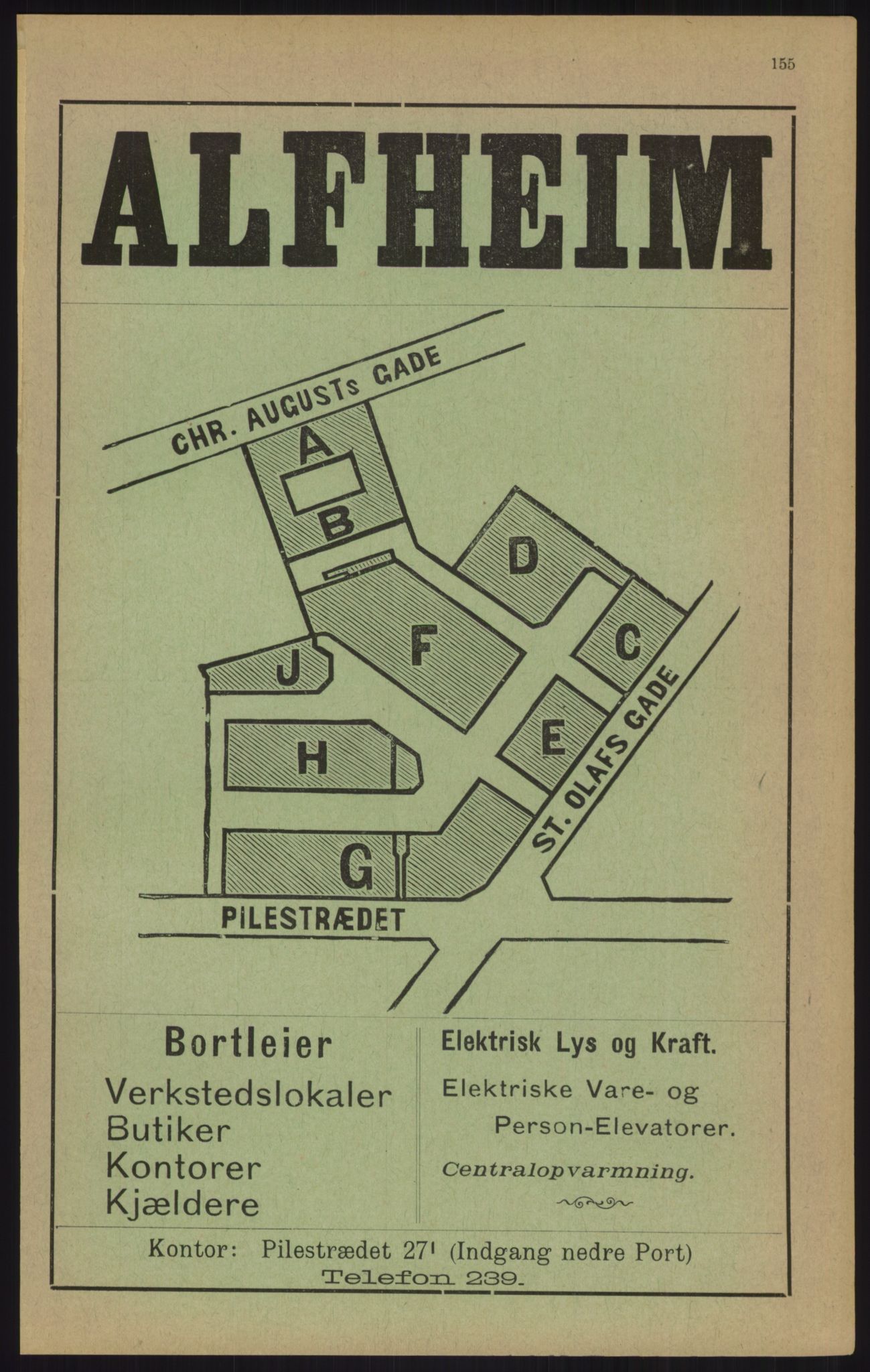 Kristiania/Oslo adressebok, PUBL/-, 1905, p. 155