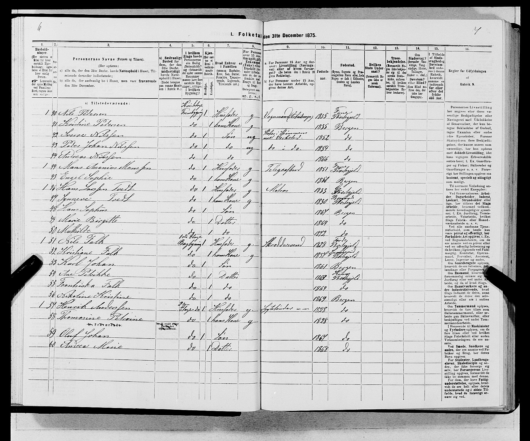 SAB, 1875 census for 1301 Bergen, 1875, p. 4949