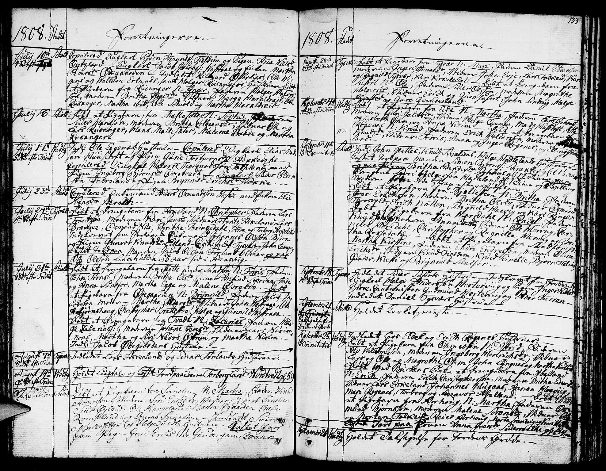 Skjold sokneprestkontor, AV/SAST-A-101847/H/Ha/Haa/L0002: Parish register (official) no. A 2, 1786-1815, p. 133