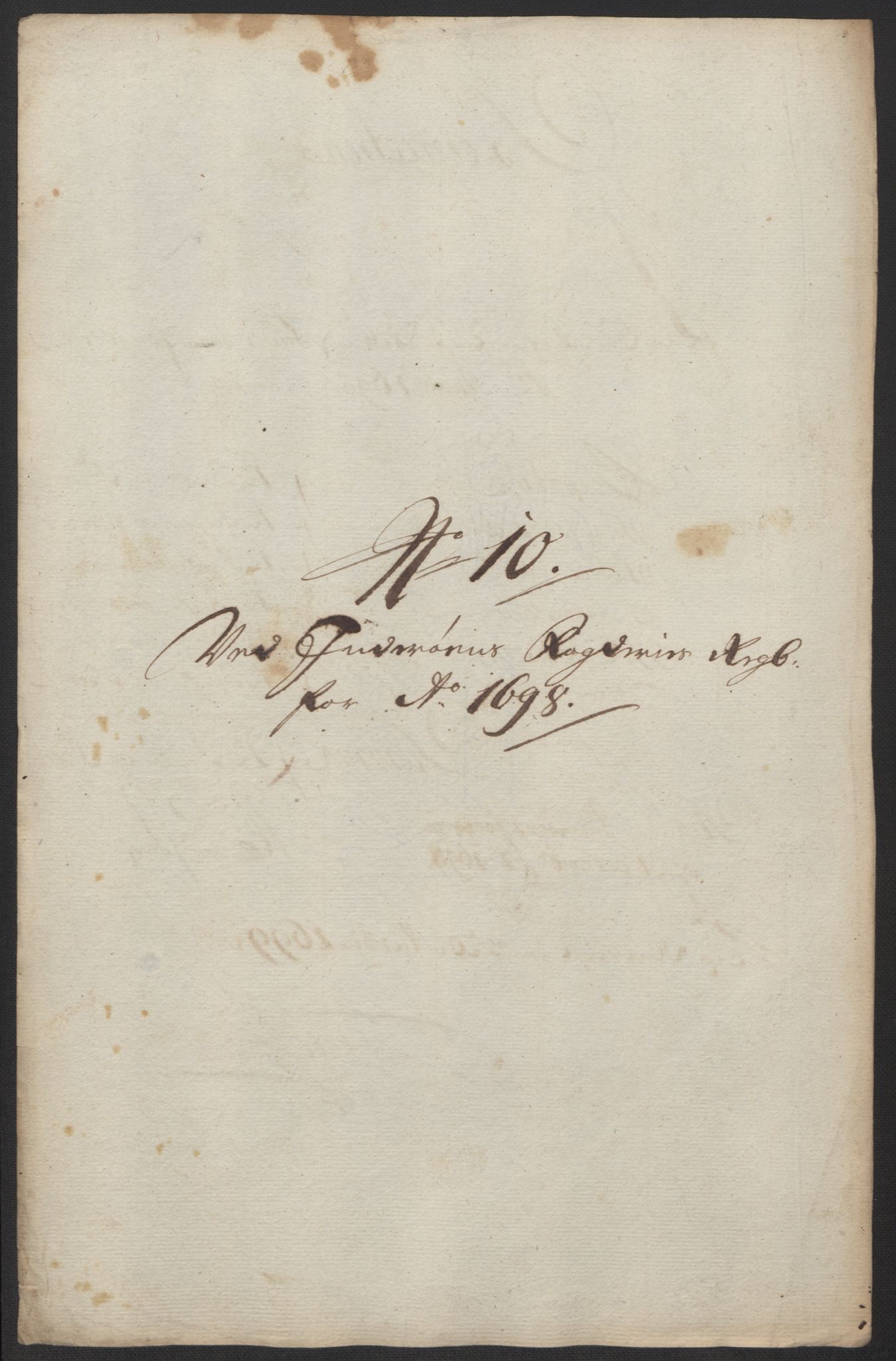 Rentekammeret inntil 1814, Reviderte regnskaper, Fogderegnskap, RA/EA-4092/R63/L4310: Fogderegnskap Inderøy, 1698-1699, p. 180