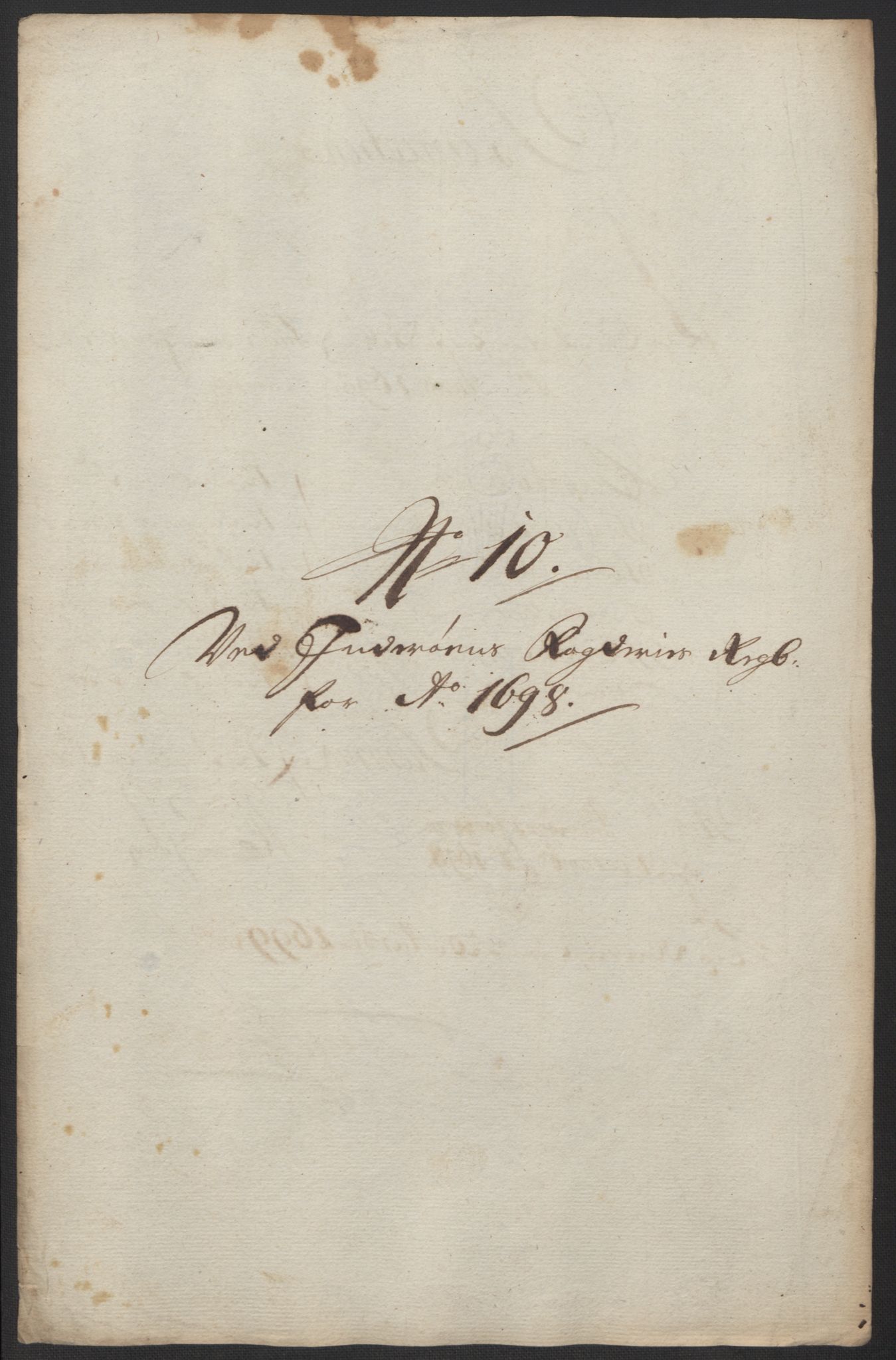 Rentekammeret inntil 1814, Reviderte regnskaper, Fogderegnskap, AV/RA-EA-4092/R63/L4310: Fogderegnskap Inderøy, 1698-1699, p. 180