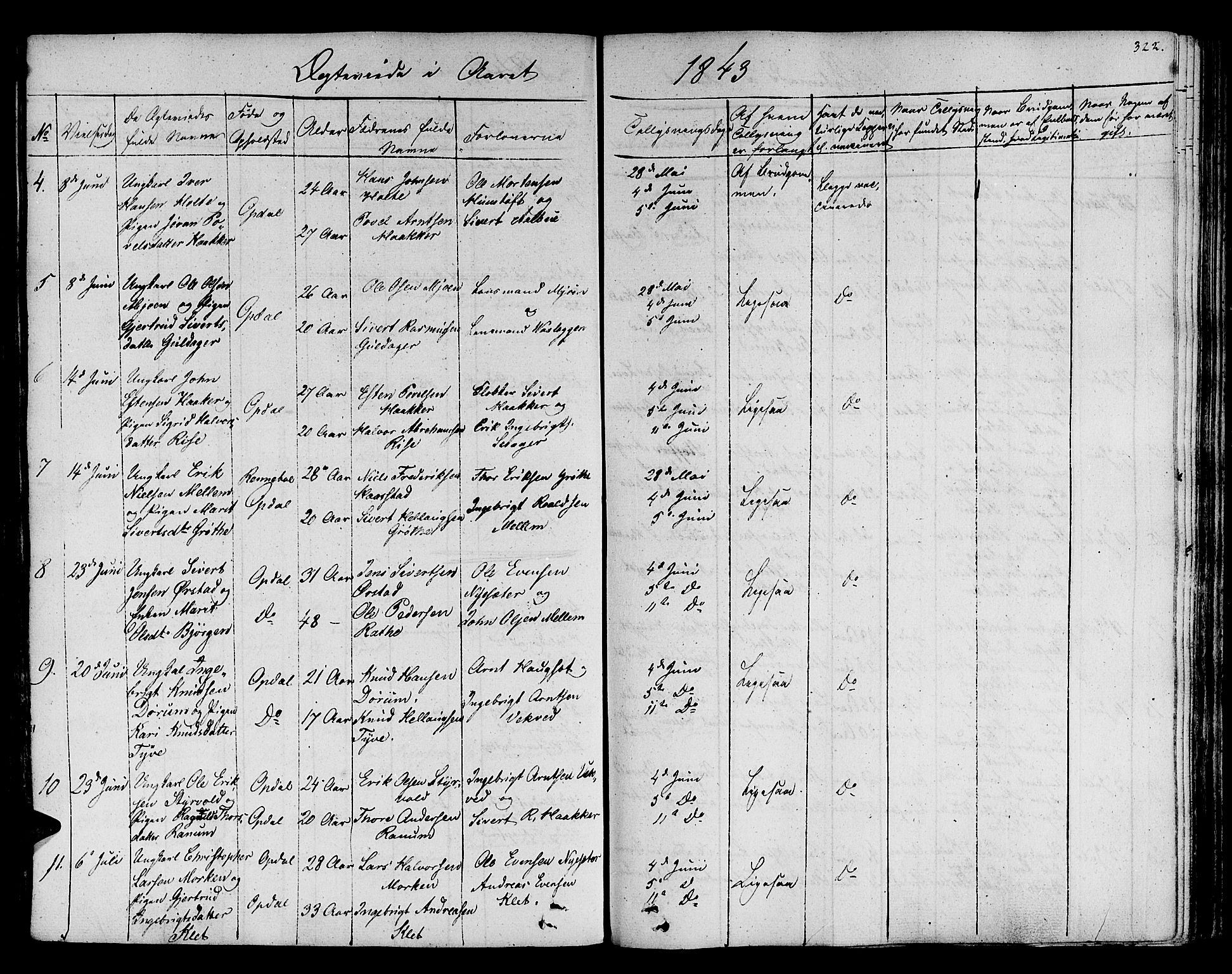 Ministerialprotokoller, klokkerbøker og fødselsregistre - Sør-Trøndelag, AV/SAT-A-1456/678/L0897: Parish register (official) no. 678A06-07, 1821-1847, p. 322