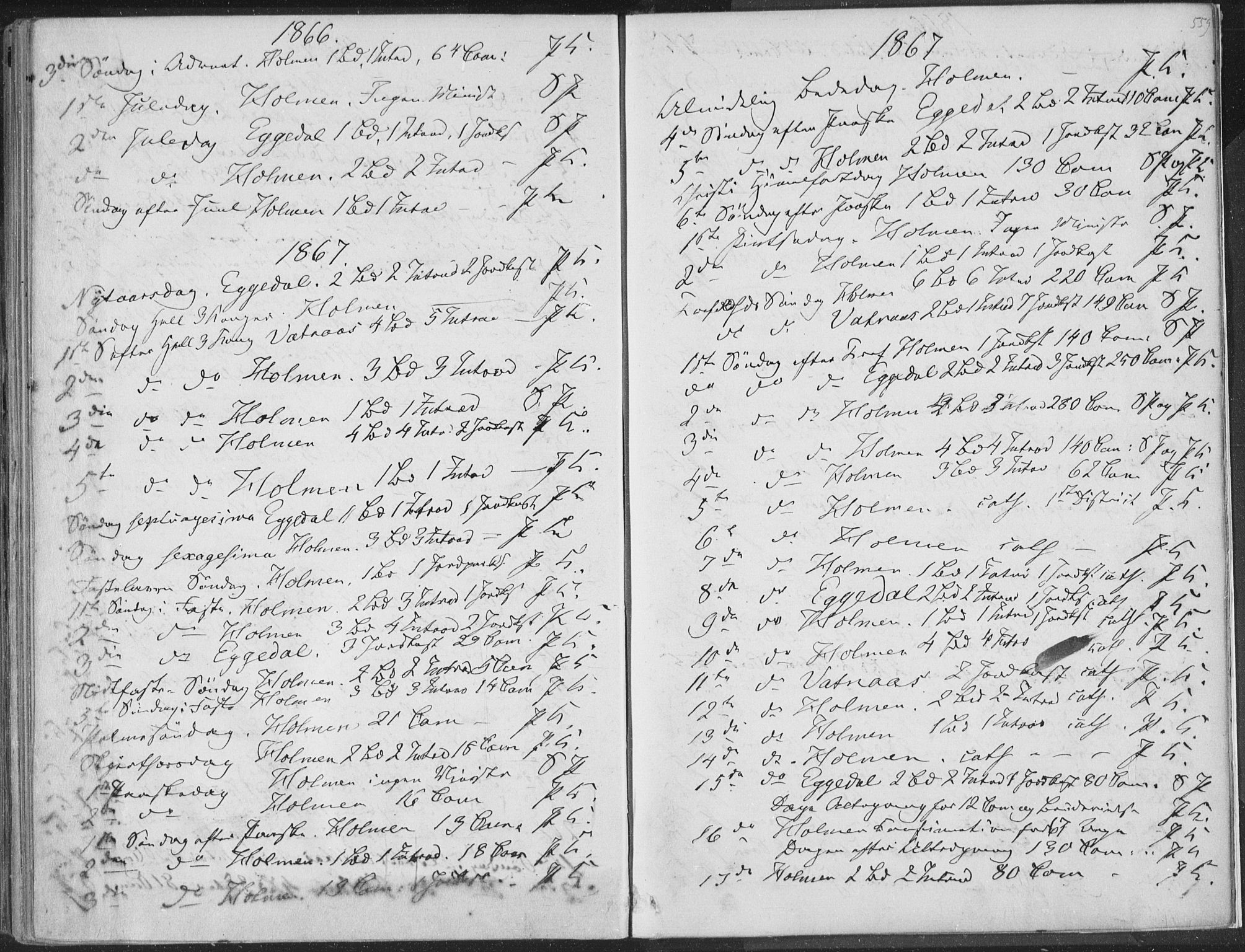 Sigdal kirkebøker, SAKO/A-245/F/Fa/L0009b: Parish register (official) no. I 9B, 1860-1871, p. 559
