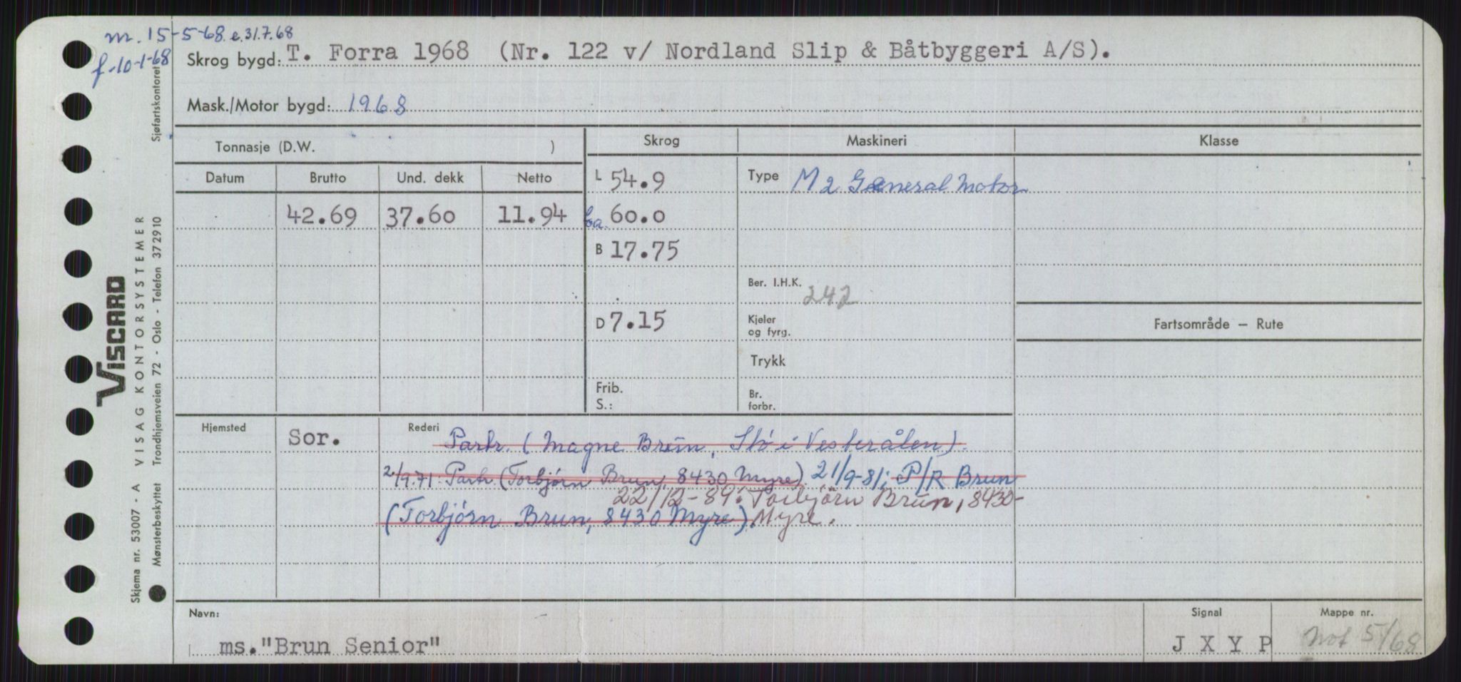 Sjøfartsdirektoratet med forløpere, Skipsmålingen, AV/RA-S-1627/H/Ha/L0001/0002: Fartøy, A-Eig / Fartøy Bjør-Eig, p. 341