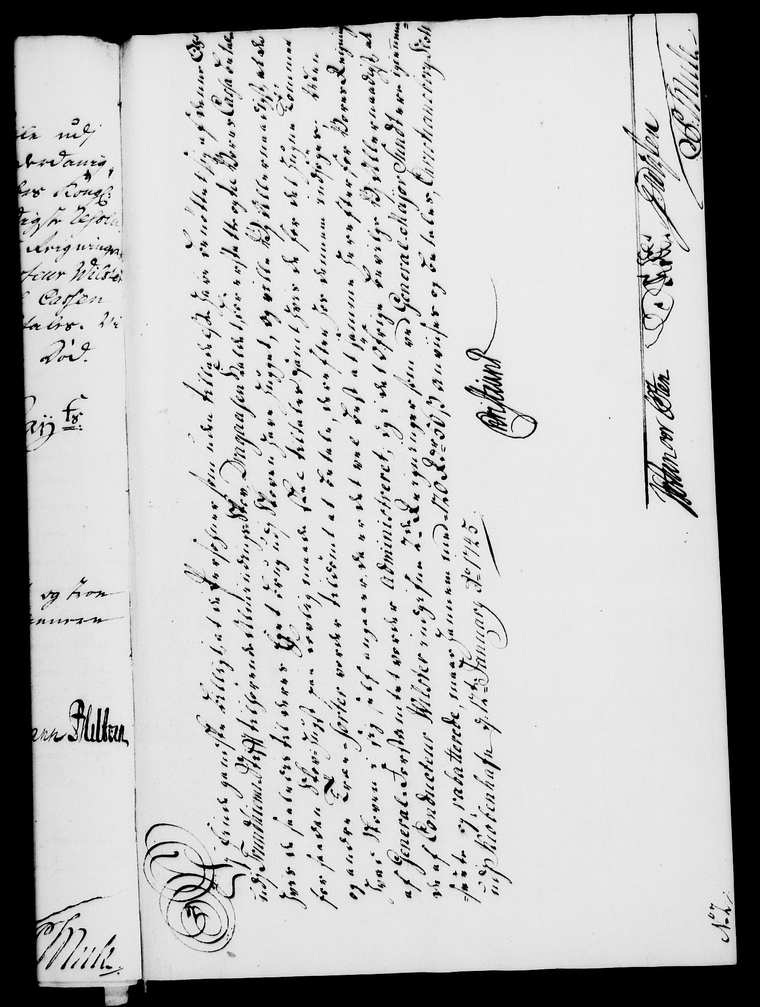 Rentekammeret, Kammerkanselliet, RA/EA-3111/G/Gf/Gfa/L0028: Norsk relasjons- og resolusjonsprotokoll (merket RK 52.28), 1745-1746, p. 57