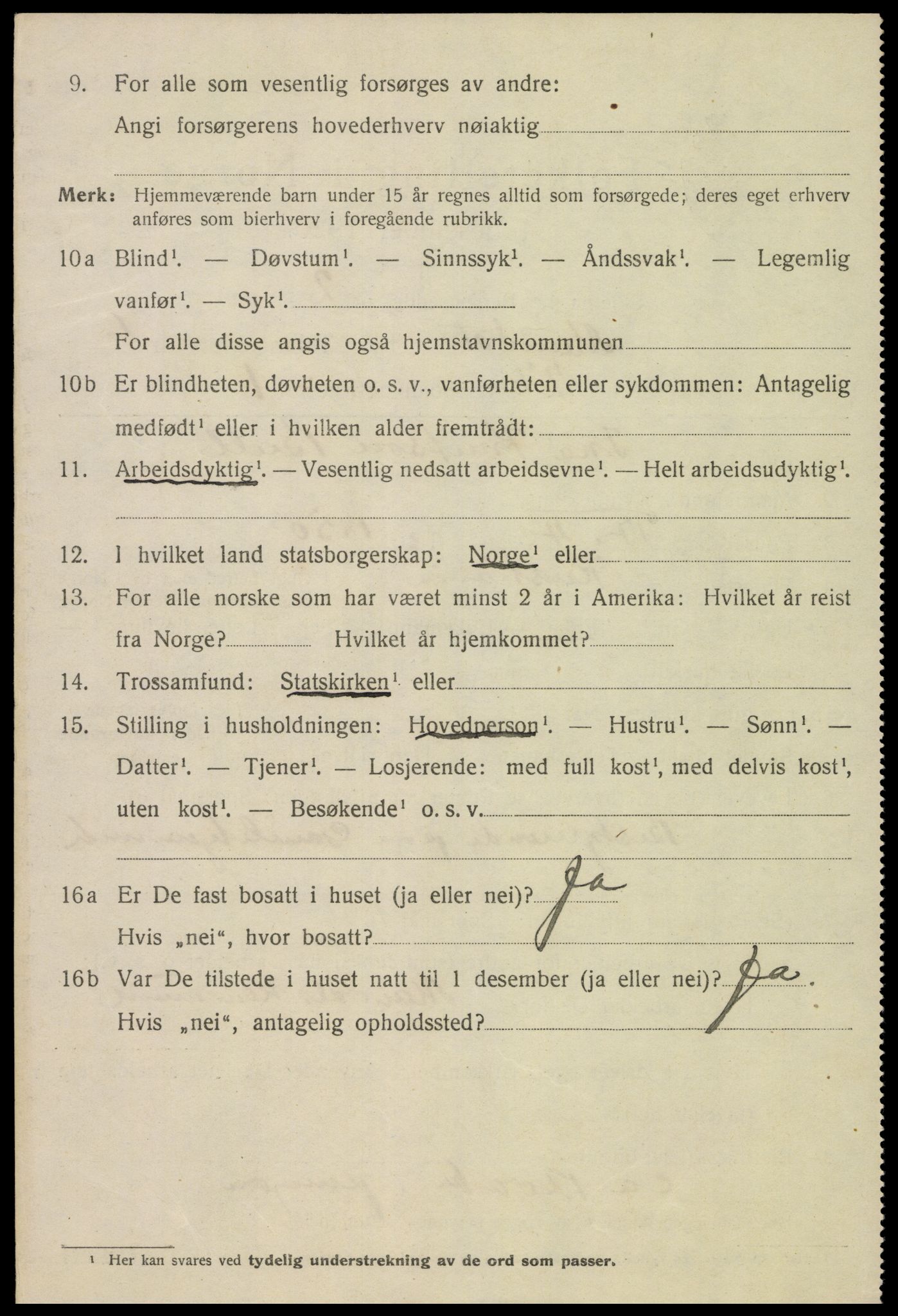 SAK, 1920 census for Mandal, 1920, p. 9388