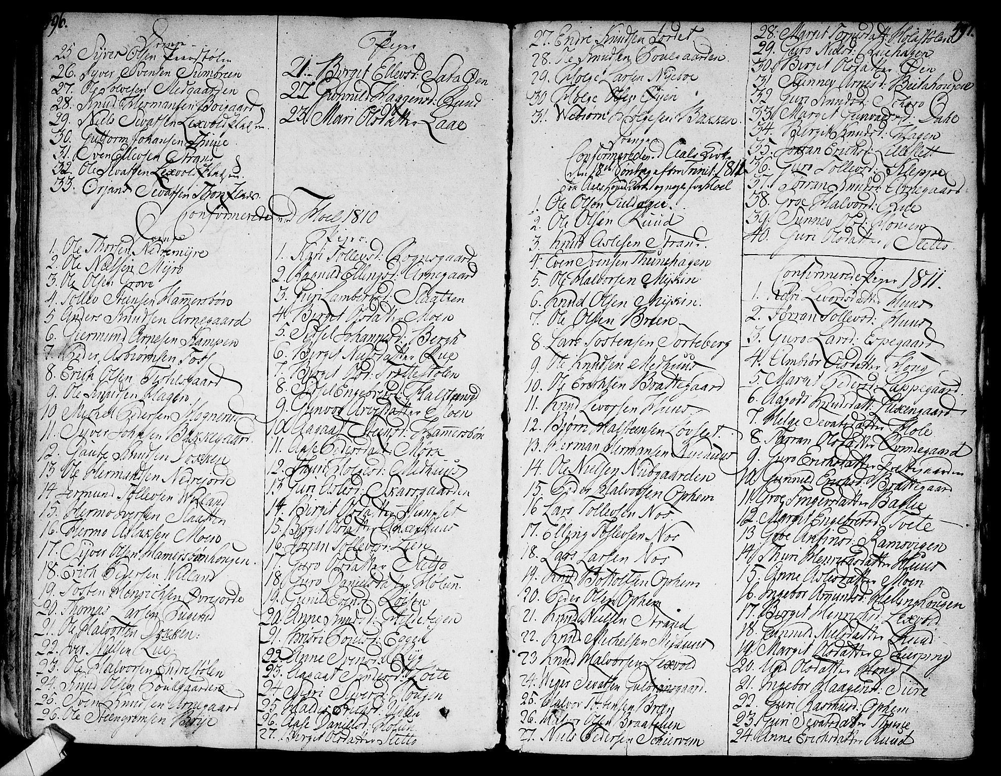 Ål kirkebøker, SAKO/A-249/F/Fa/L0003: Parish register (official) no. I 3, 1807-1814, p. 496-497