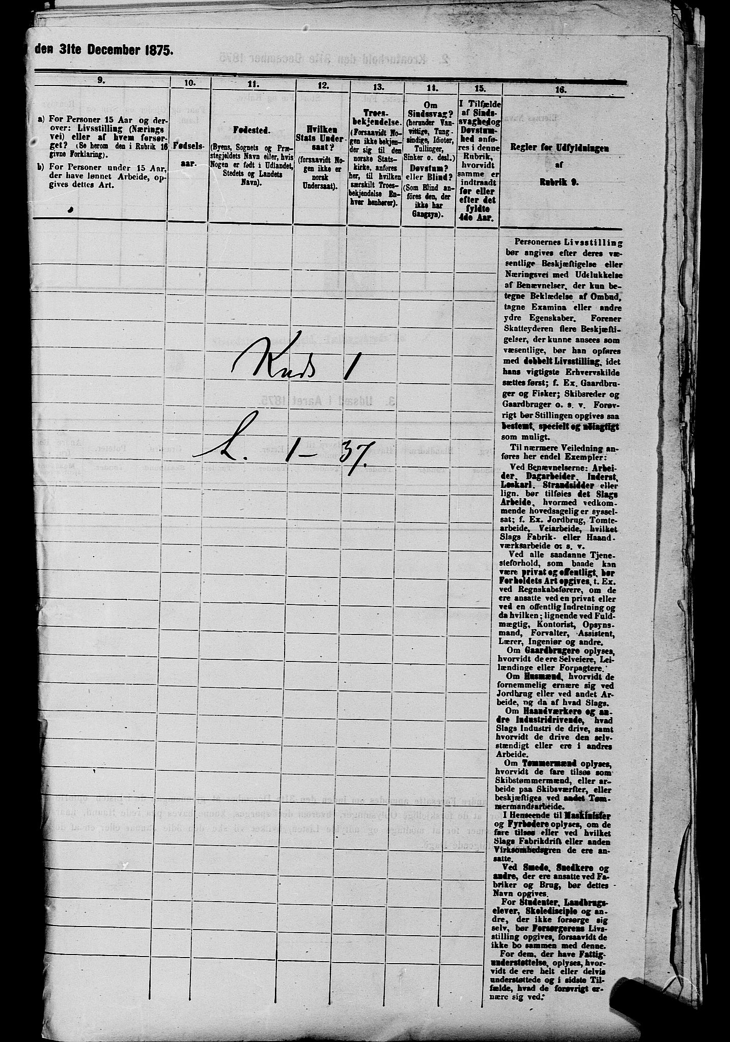 SAKO, 1875 census for 0830P Nissedal, 1875, p. 32