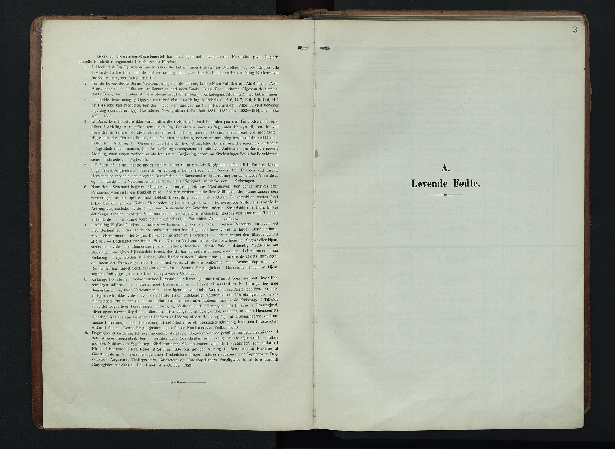 Søndre Land prestekontor, AV/SAH-PREST-122/K/L0005: Parish register (official) no. 5, 1905-1914, p. 3
