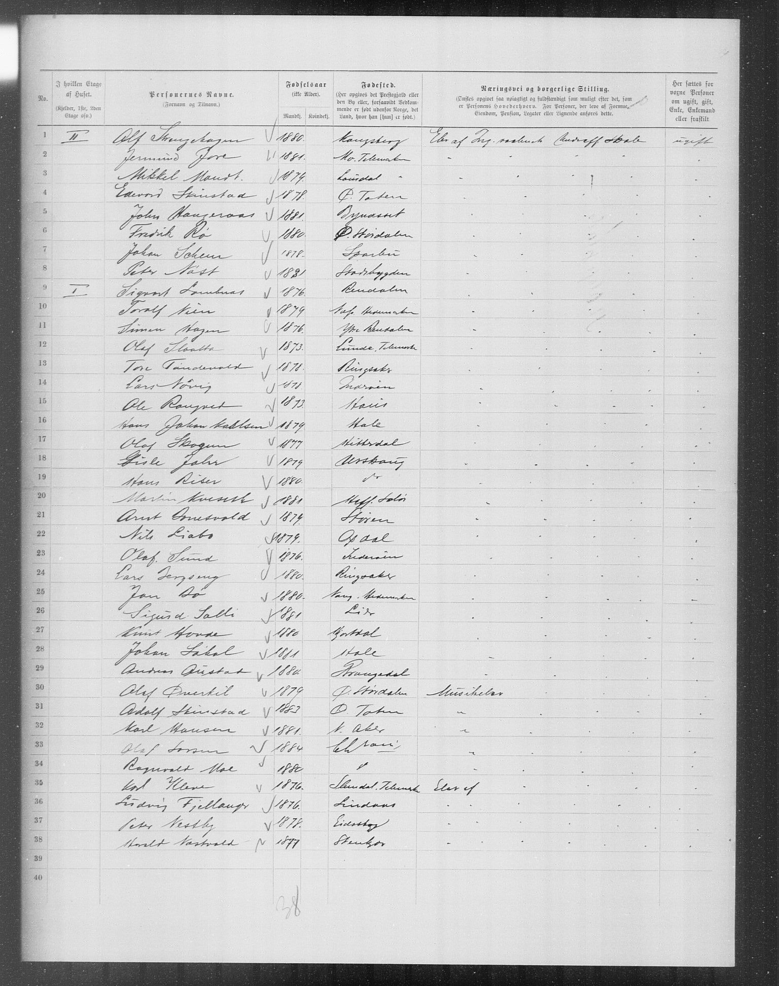 OBA, Municipal Census 1899 for Kristiania, 1899, p. 11677