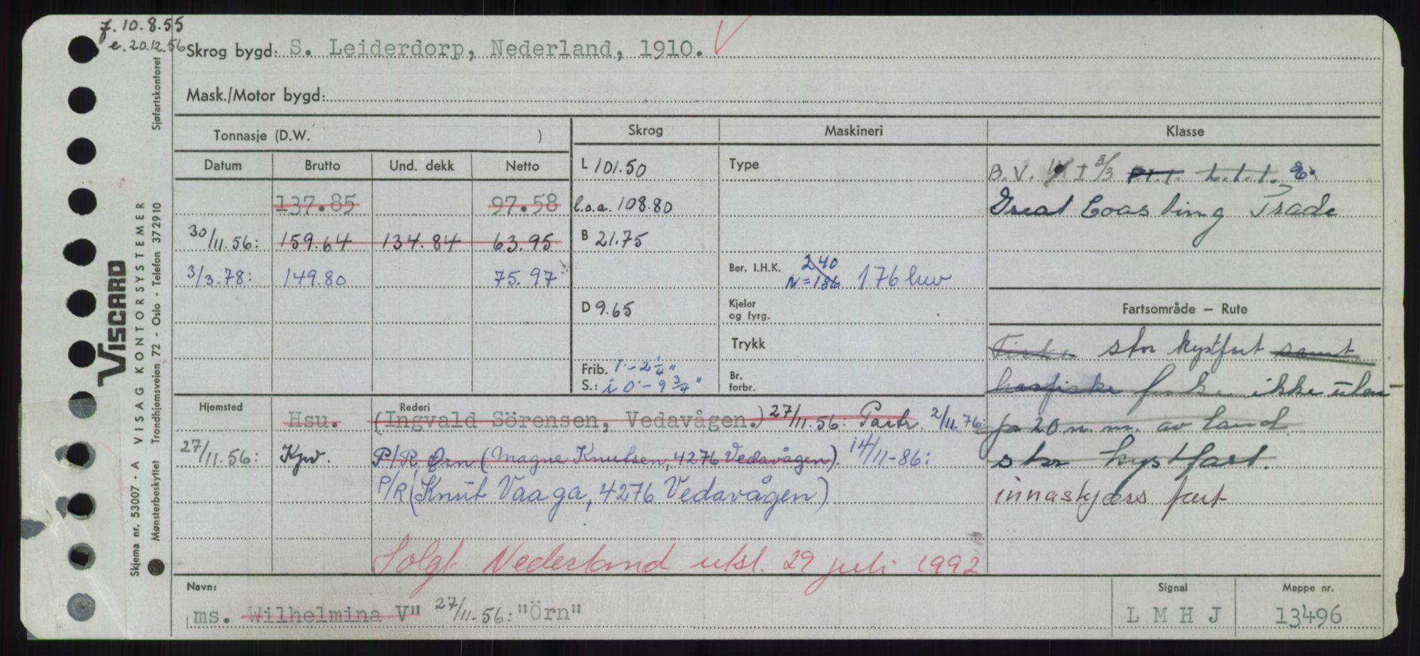 Sjøfartsdirektoratet med forløpere, Skipsmålingen, RA/S-1627/H/Hd/L0041: Fartøy, Vi-Ås, p. 531