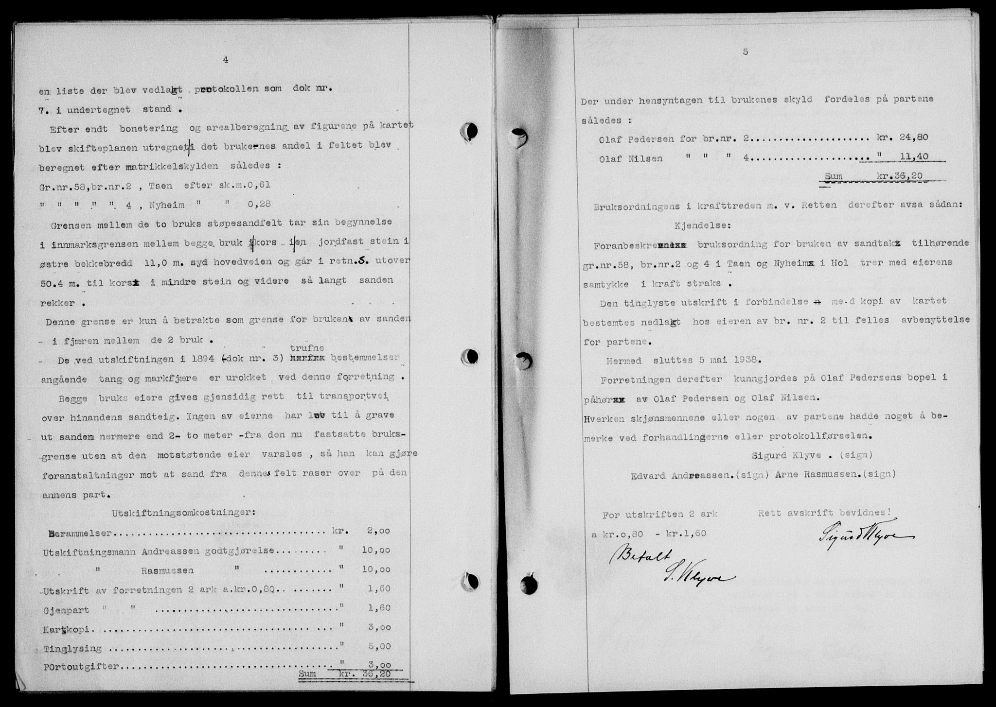 Lofoten sorenskriveri, SAT/A-0017/1/2/2C/L0004a: Mortgage book no. 4a, 1938-1938, Diary no: : 882/1938