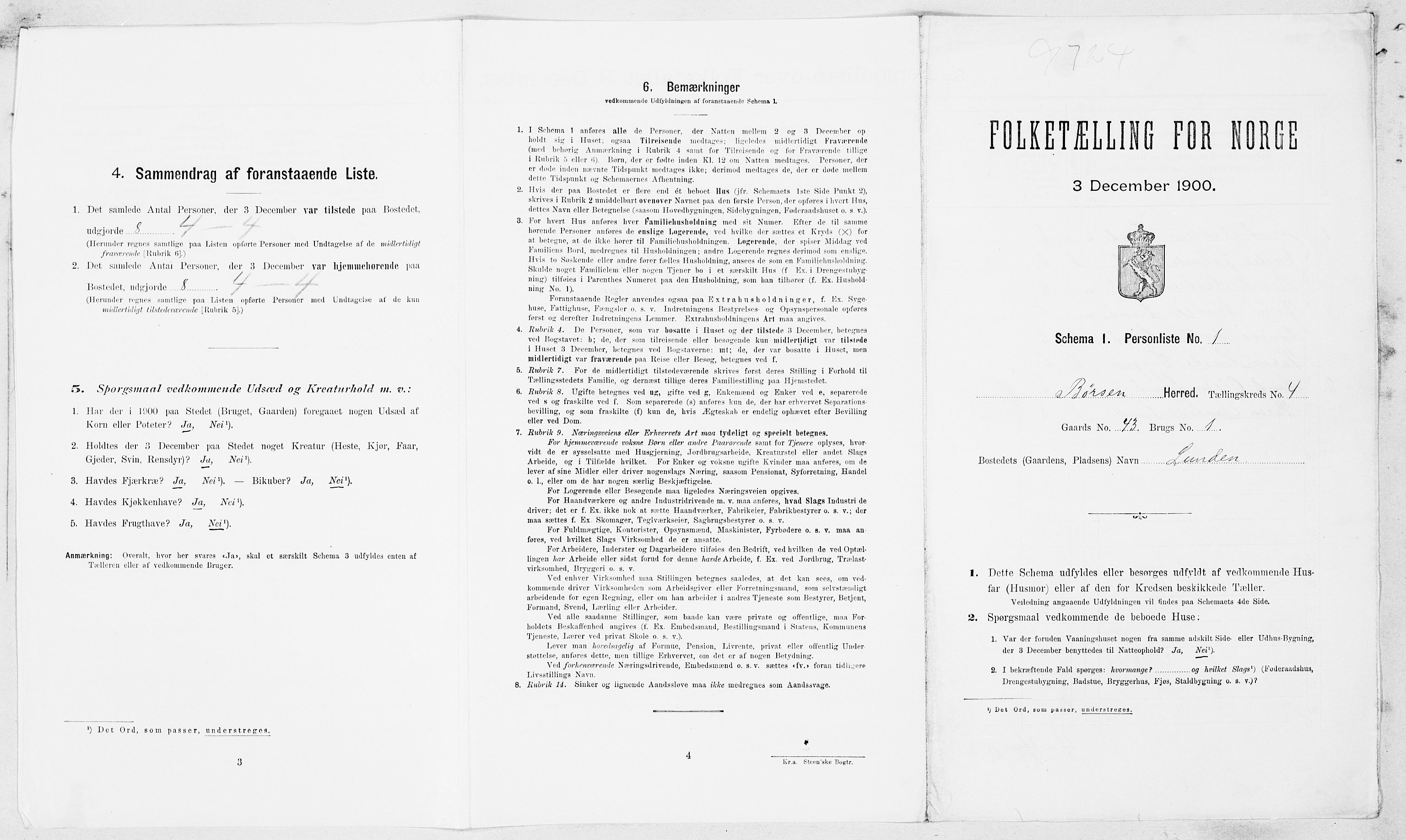 SAT, 1900 census for Børsa, 1900, p. 388