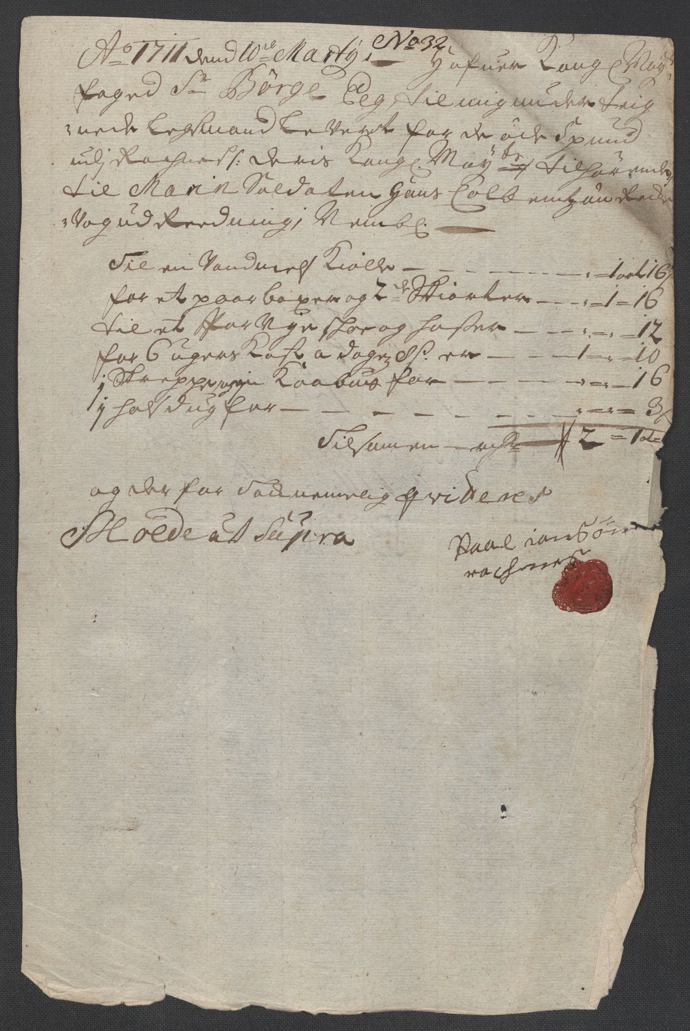 Rentekammeret inntil 1814, Reviderte regnskaper, Fogderegnskap, RA/EA-4092/R55/L3660: Fogderegnskap Romsdal, 1711, p. 435