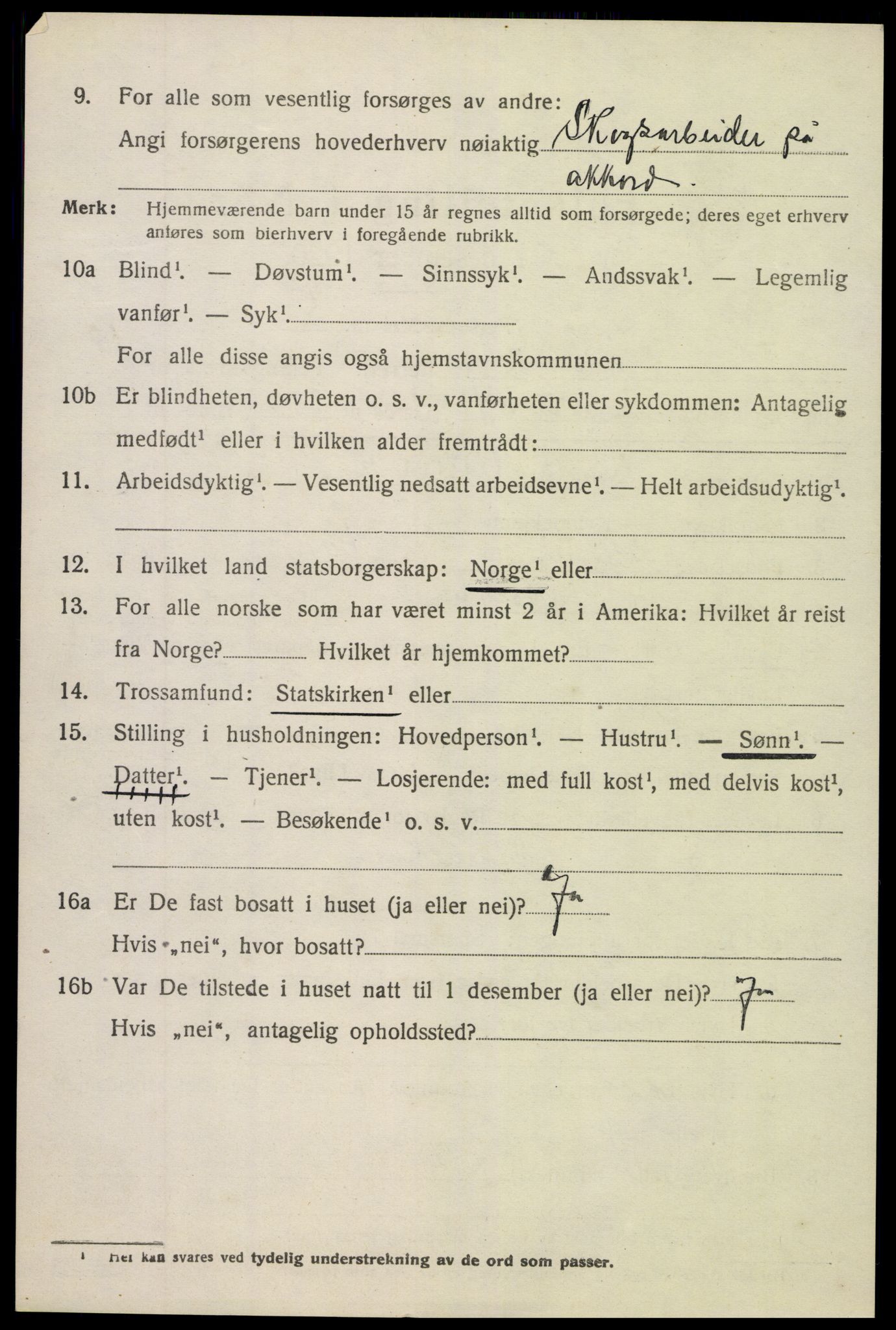 SAK, 1920 census for Holt, 1920, p. 7633