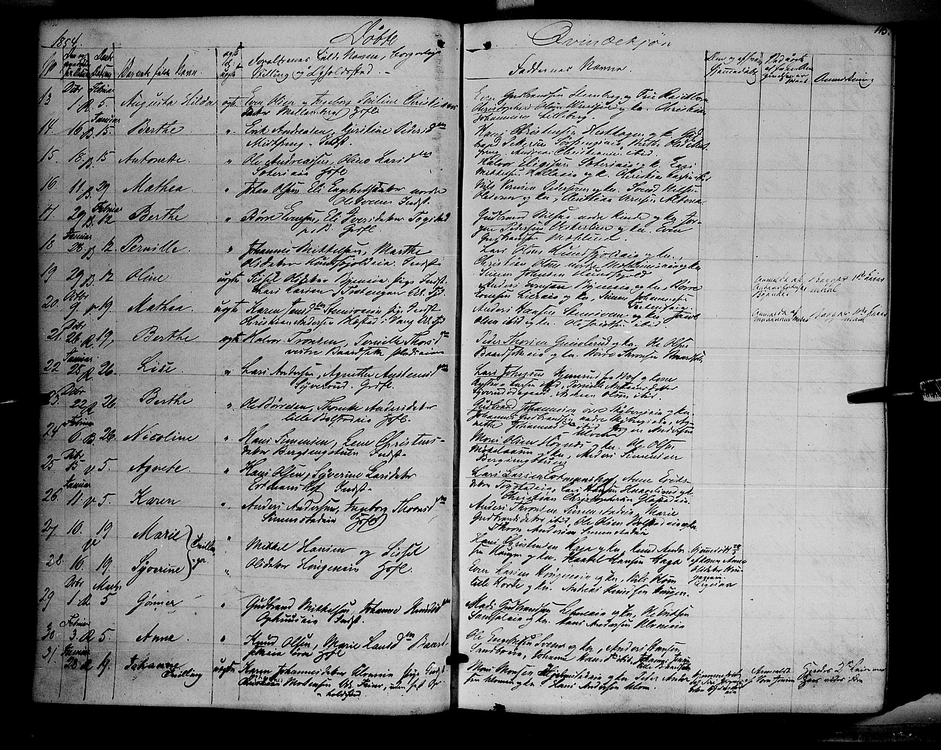 Ringsaker prestekontor, SAH/PREST-014/K/Ka/L0009: Parish register (official) no. 9, 1850-1860, p. 115