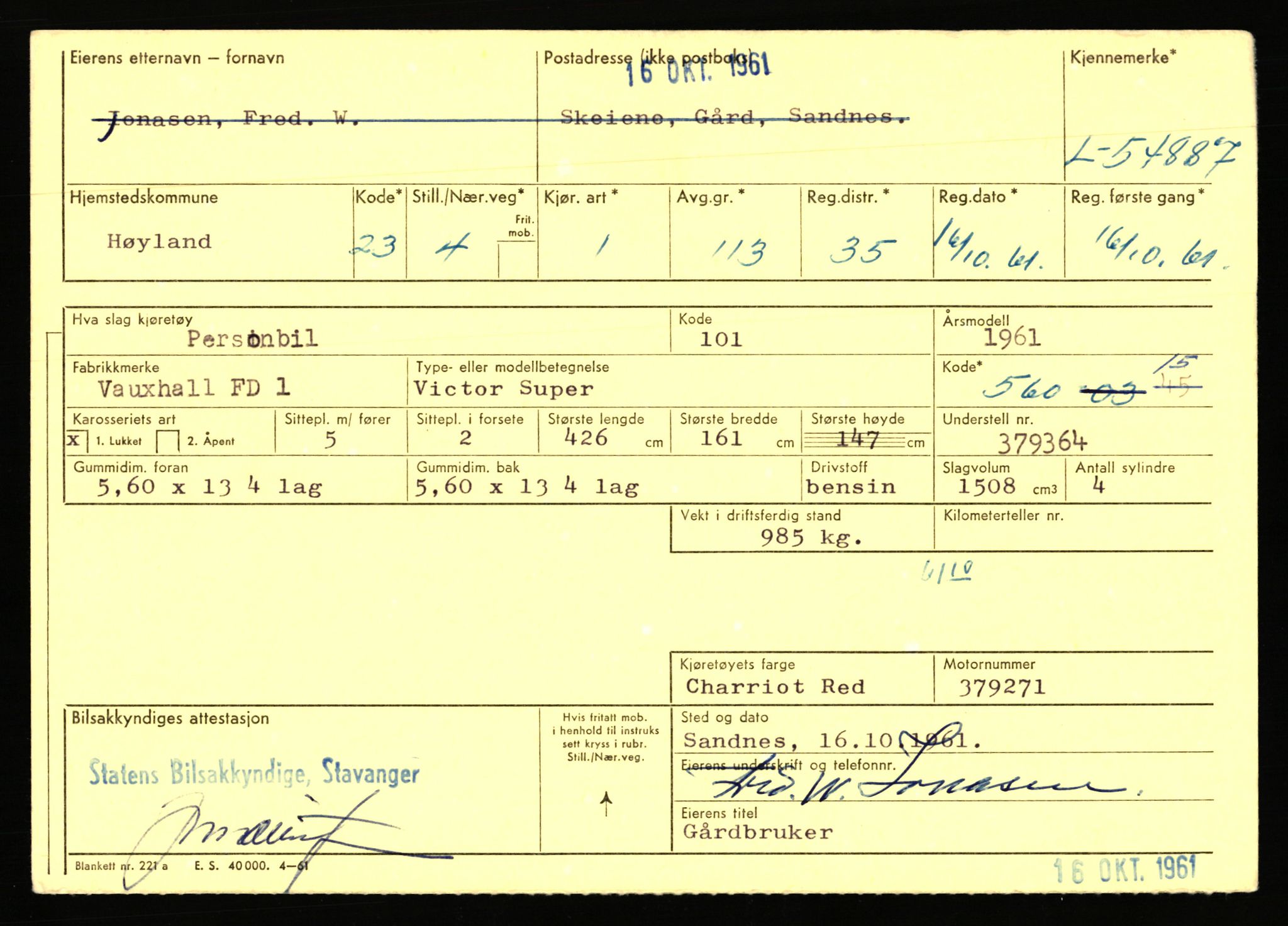 Stavanger trafikkstasjon, AV/SAST-A-101942/0/F/L0054: L-54200 - L-55699, 1930-1971, p. 1415