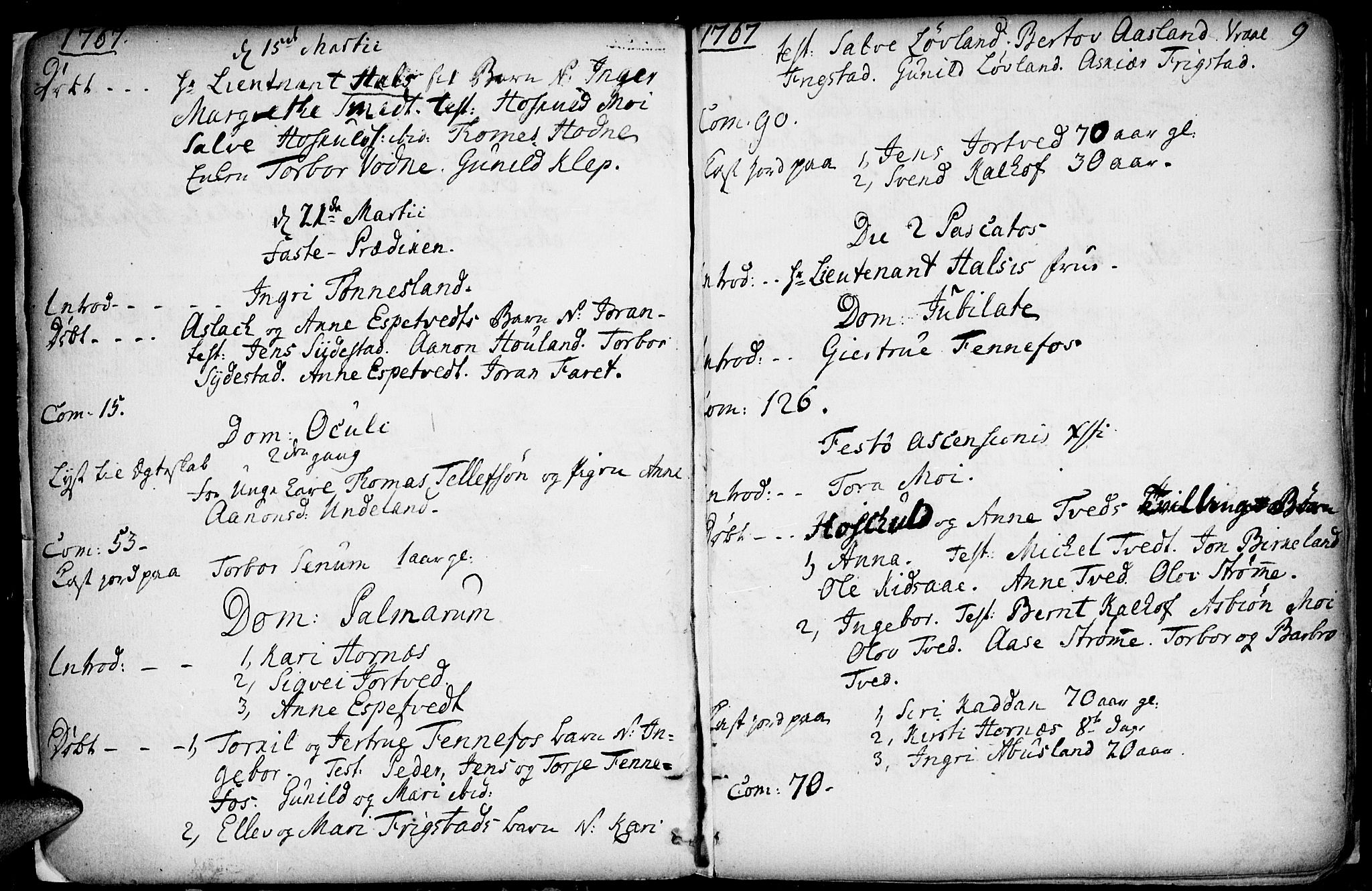 Evje sokneprestkontor, AV/SAK-1111-0008/F/Fa/Fab/L0002: Parish register (official) no. A 2, 1765-1816, p. 9