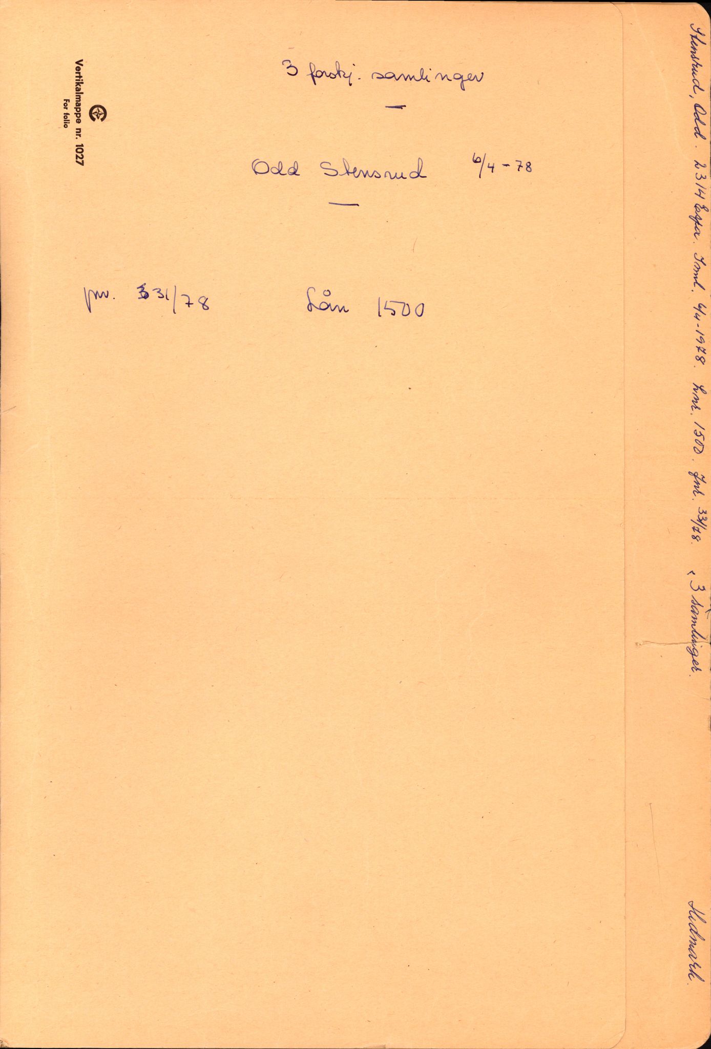 Samlinger til kildeutgivelse, Amerikabrevene, RA/EA-4057/F/L0009: Innlån fra Hedmark: Statsarkivet i Hamar - Wærenskjold, 1838-1914, p. 673
