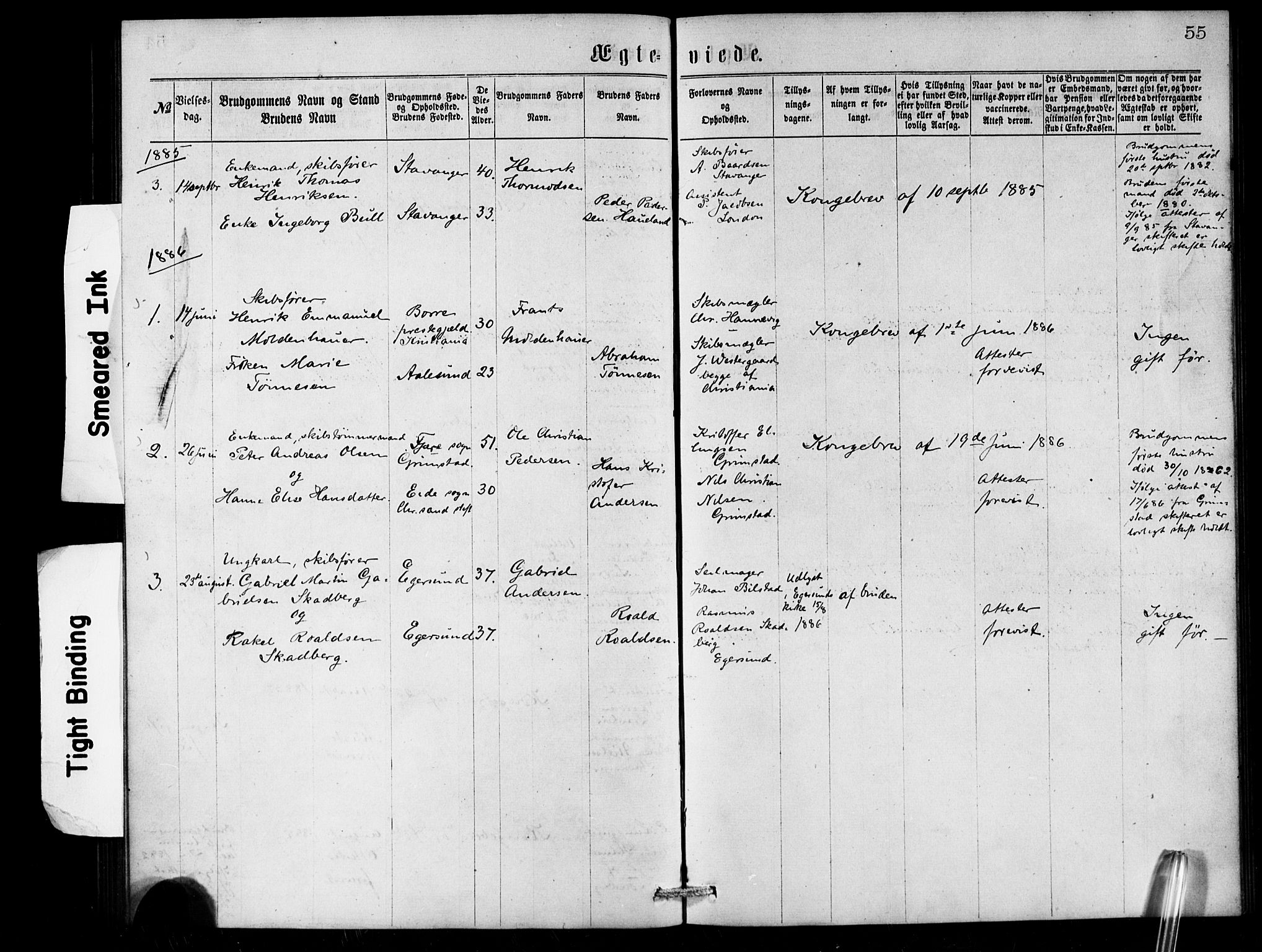  Den norske sjømannsmisjon i utlandet/London m/bistasjoner, SAB/SAB/PA-0103/H/Ha/L0001: Parish register (official) no. A 1, 1868-1887, p. 55