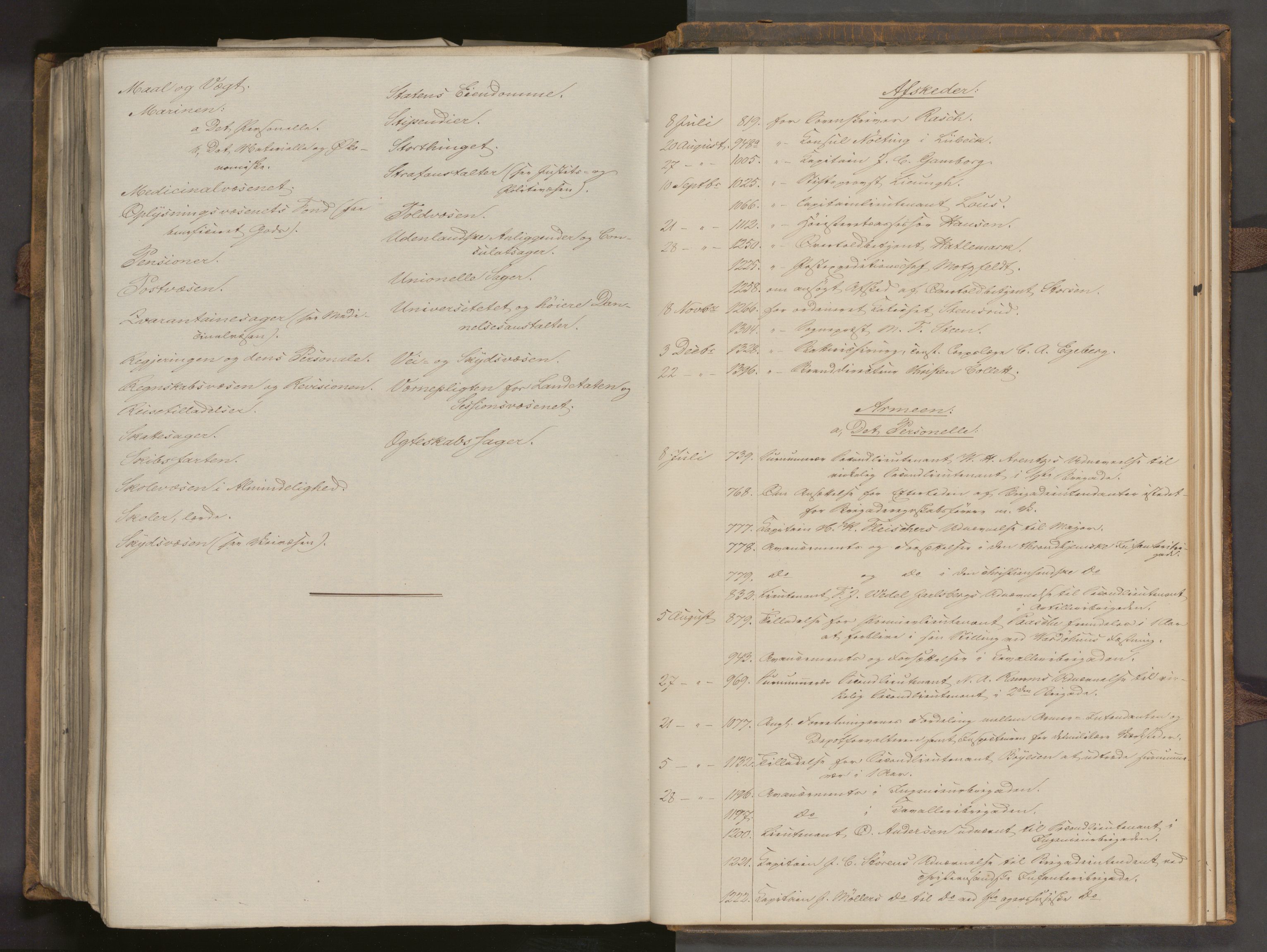 Statsrådssekretariatet, AV/RA-S-1001/A/Ab/L0078: Kgl. res. 2. halvår, 1853