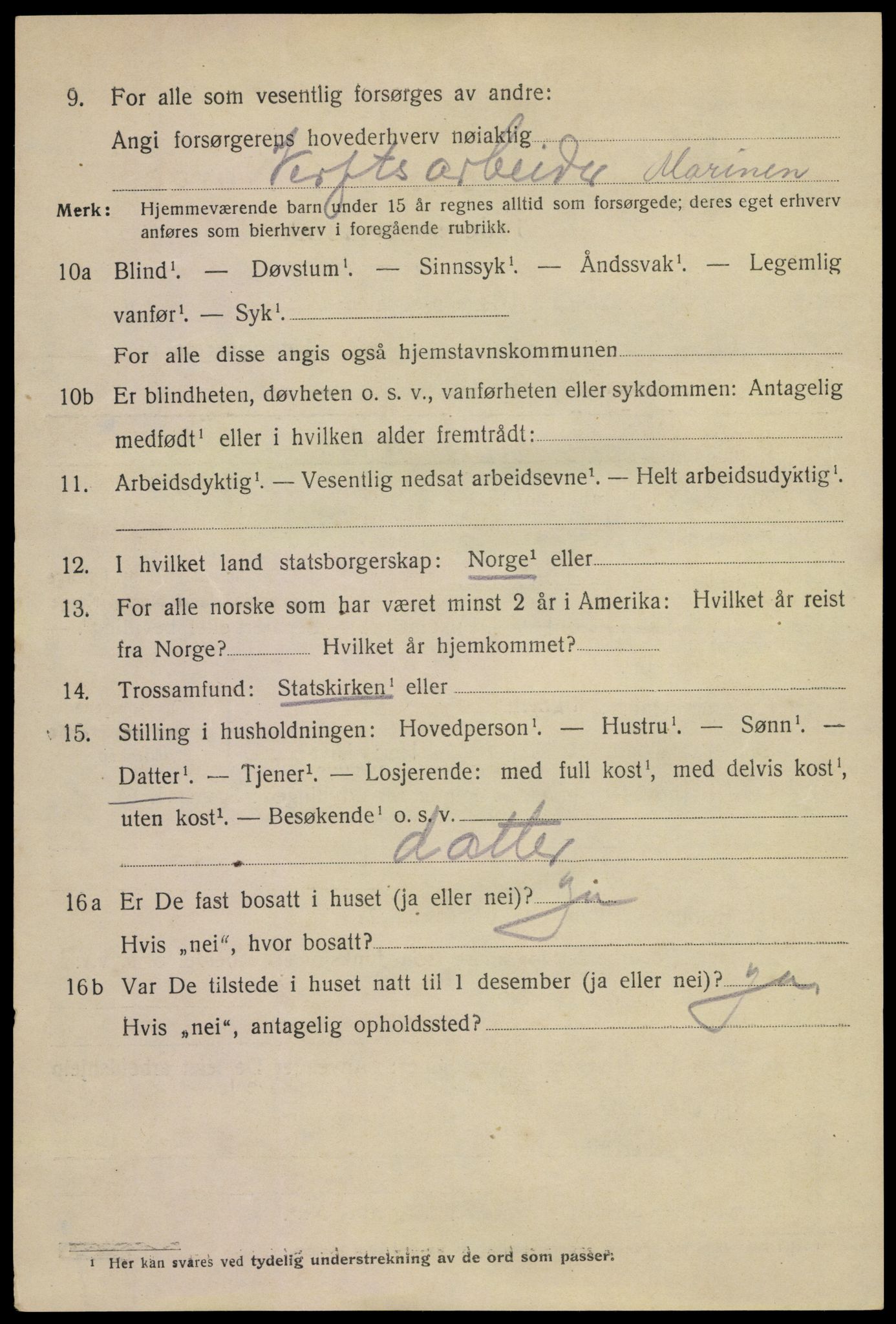 SAKO, 1920 census for Horten, 1920, p. 13416