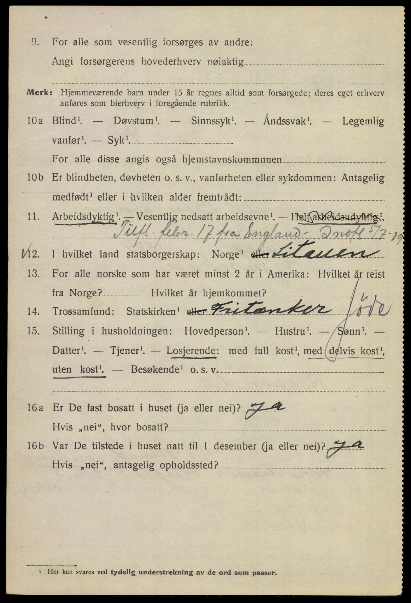SAO, 1920 census for Kristiania, 1920, p. 449718