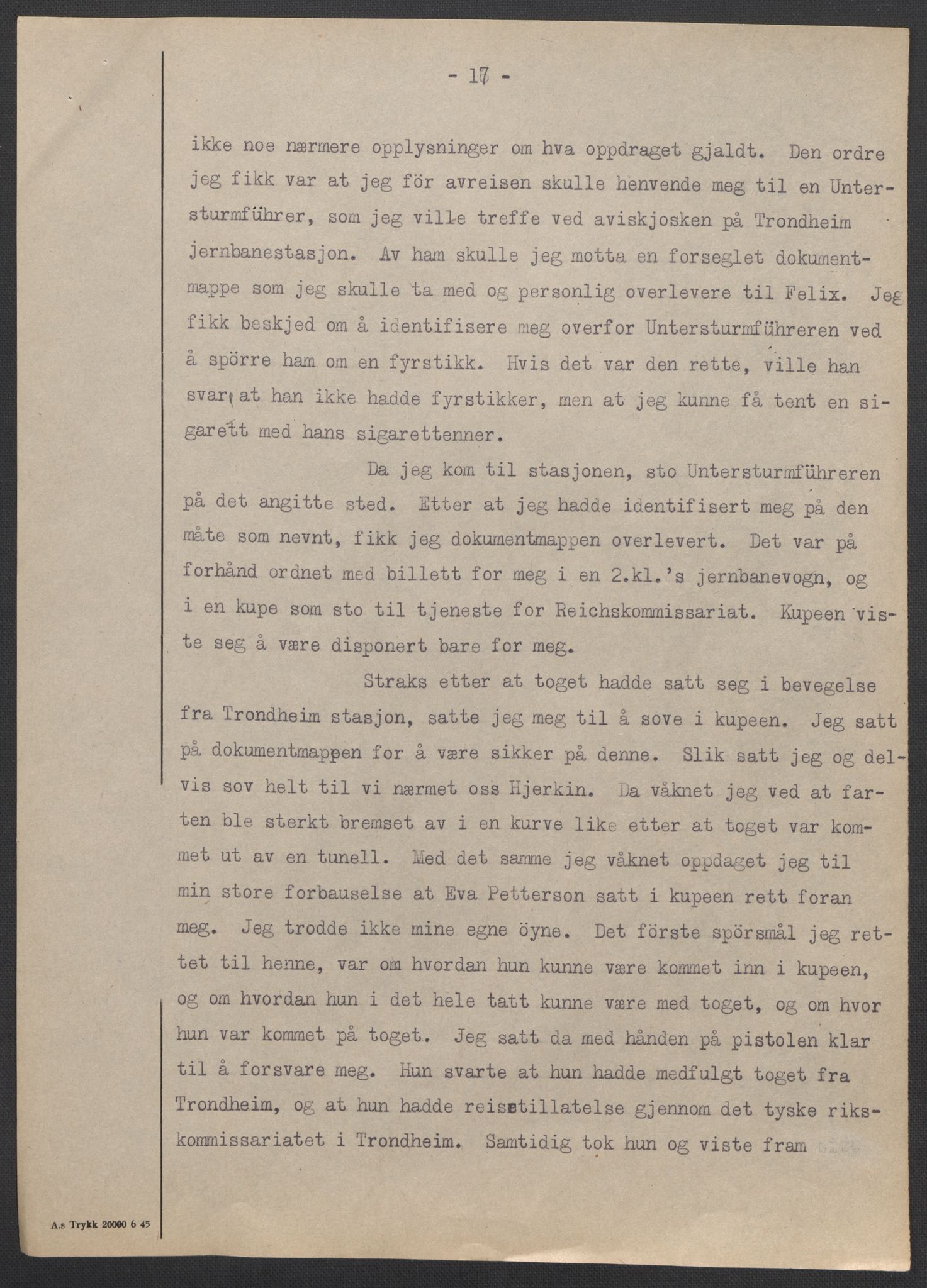 Landssvikarkivet, Trondheim og Strinda politikammer, RA/S-3138-39/D/Da/L0227: Dom nr., 1945-1947, p. 4603