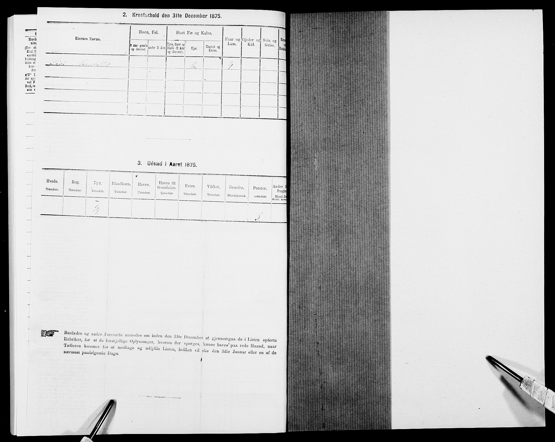 SAK, 1875 census for 0911P Gjerstad, 1875, p. 1205