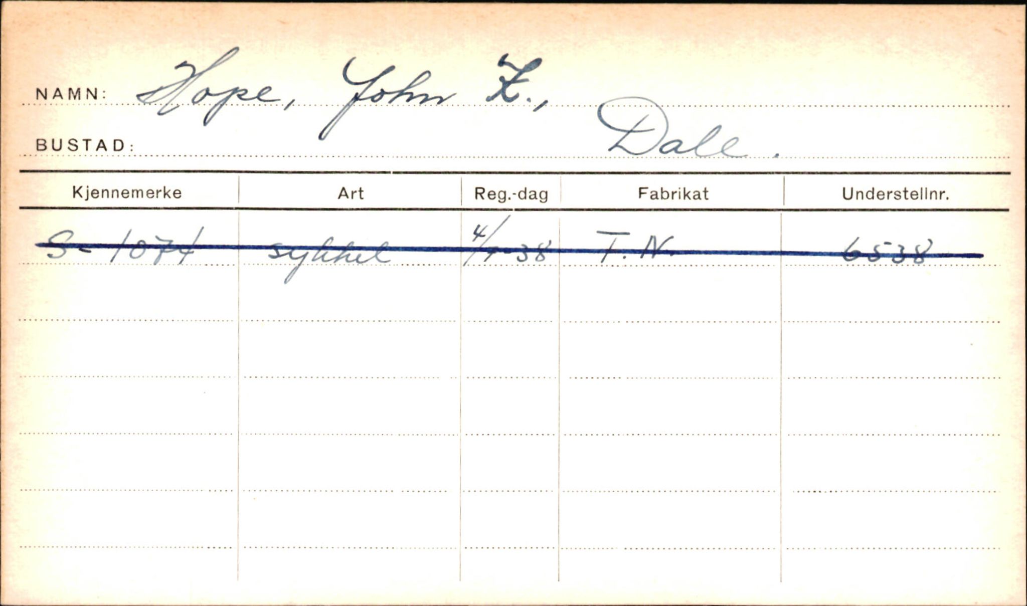 Statens vegvesen, Sogn og Fjordane vegkontor, SAB/A-5301/4/F/L0001A: Eigarregister Fjordane til 1.6.1961, 1930-1961, p. 649