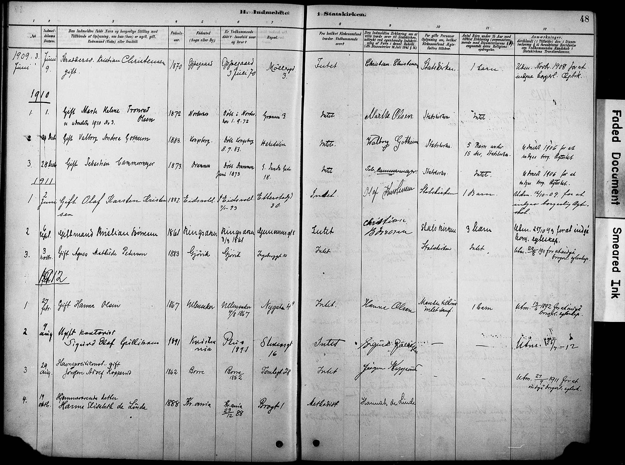 Oslo domkirke Kirkebøker, AV/SAO-A-10752/F/Fa/L0038: Parish register (official) no. 38, 1878-1921, p. 48