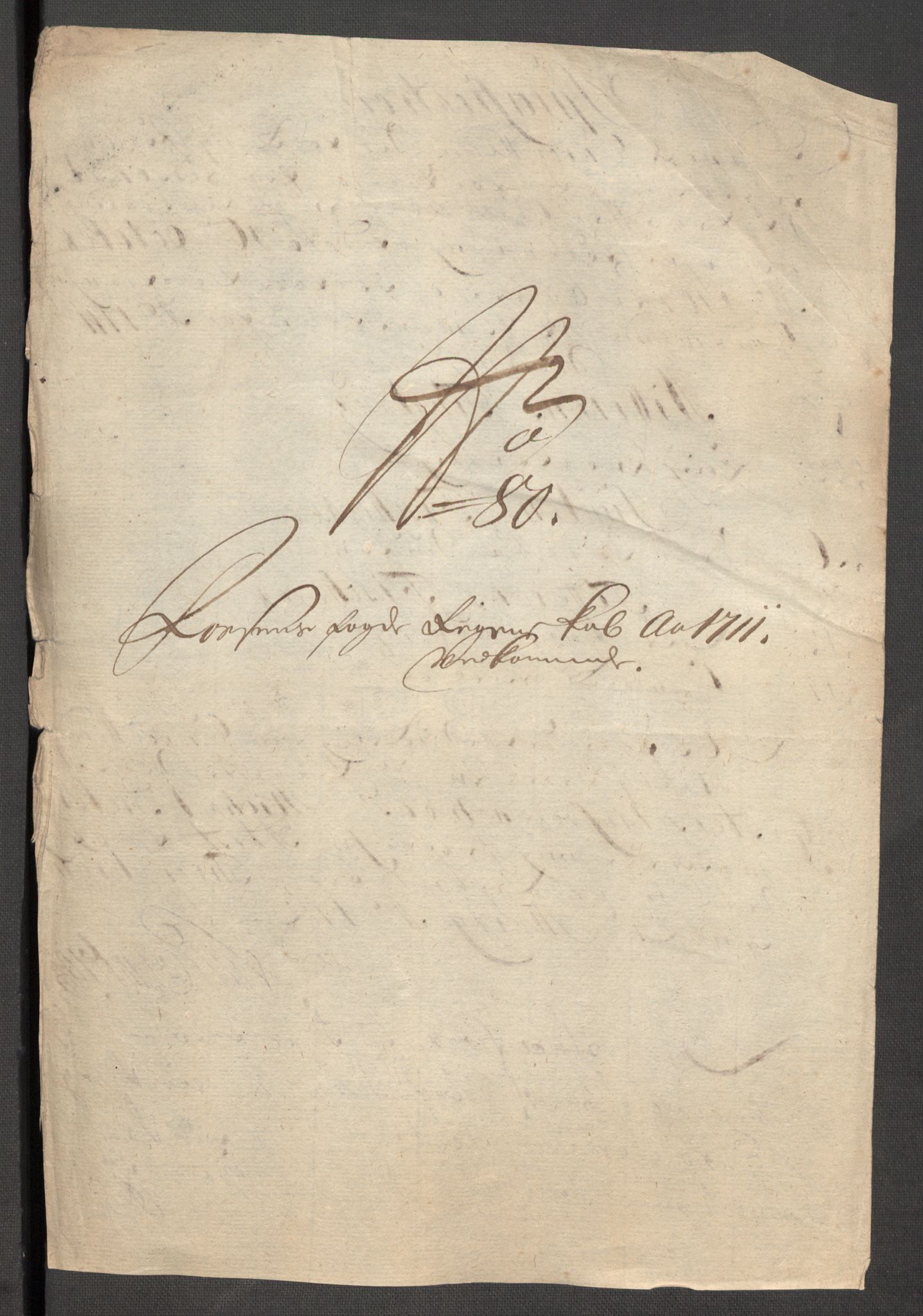 Rentekammeret inntil 1814, Reviderte regnskaper, Fogderegnskap, AV/RA-EA-4092/R57/L3860: Fogderegnskap Fosen, 1711, p. 221