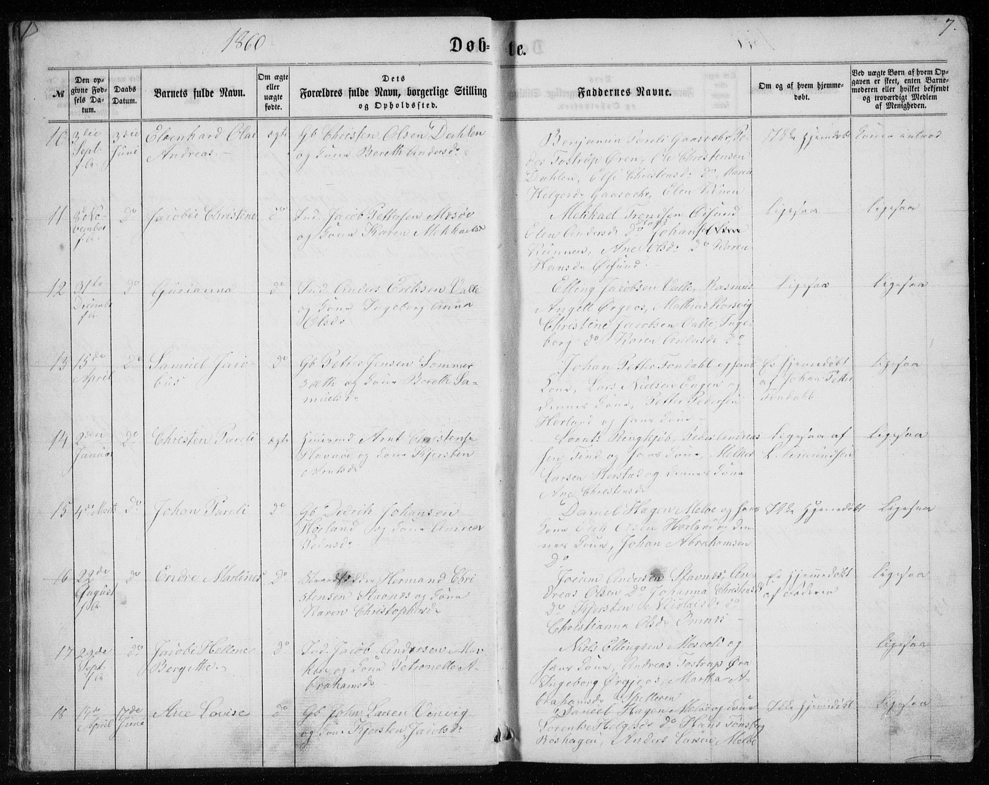 Ministerialprotokoller, klokkerbøker og fødselsregistre - Nordland, AV/SAT-A-1459/843/L0634: Parish register (copy) no. 843C03, 1860-1884, p. 7