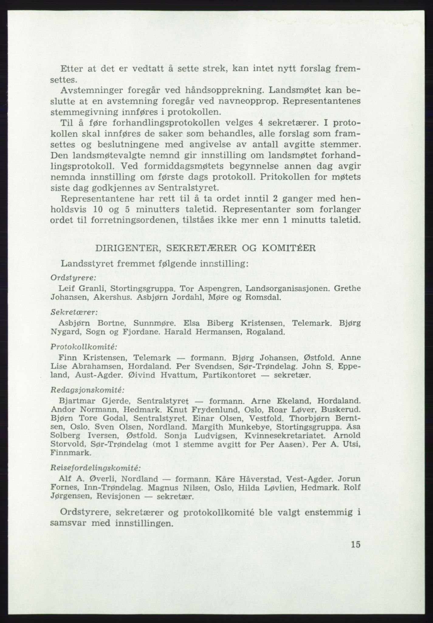 Det norske Arbeiderparti - publikasjoner, AAB/-/-/-: Protokoll over forhandlingene på det ekstraordinære landsmøte 21.-22. april 1972, 1972, p. 15