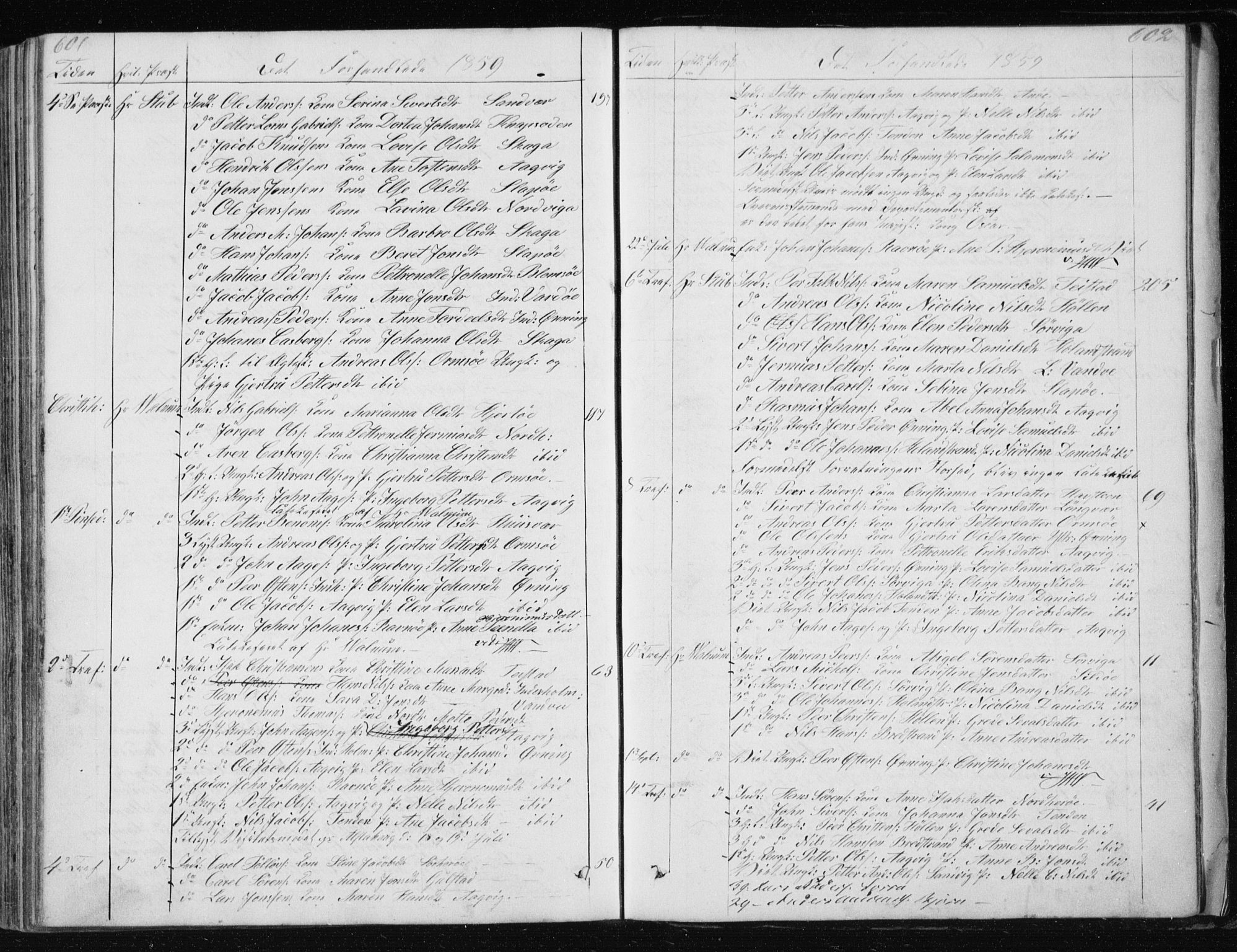 Ministerialprotokoller, klokkerbøker og fødselsregistre - Nordland, SAT/A-1459/834/L0511: Parish register (copy) no. 834C02, 1848-1862, p. 601-602
