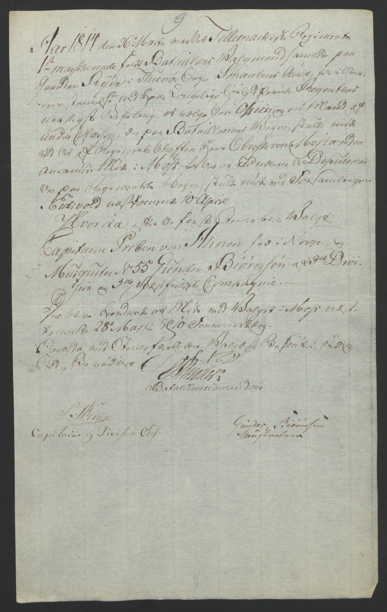 Statsrådssekretariatet, RA/S-1001/D/Db/L0007: Fullmakter for Eidsvollsrepresentantene i 1814. , 1814, p. 113