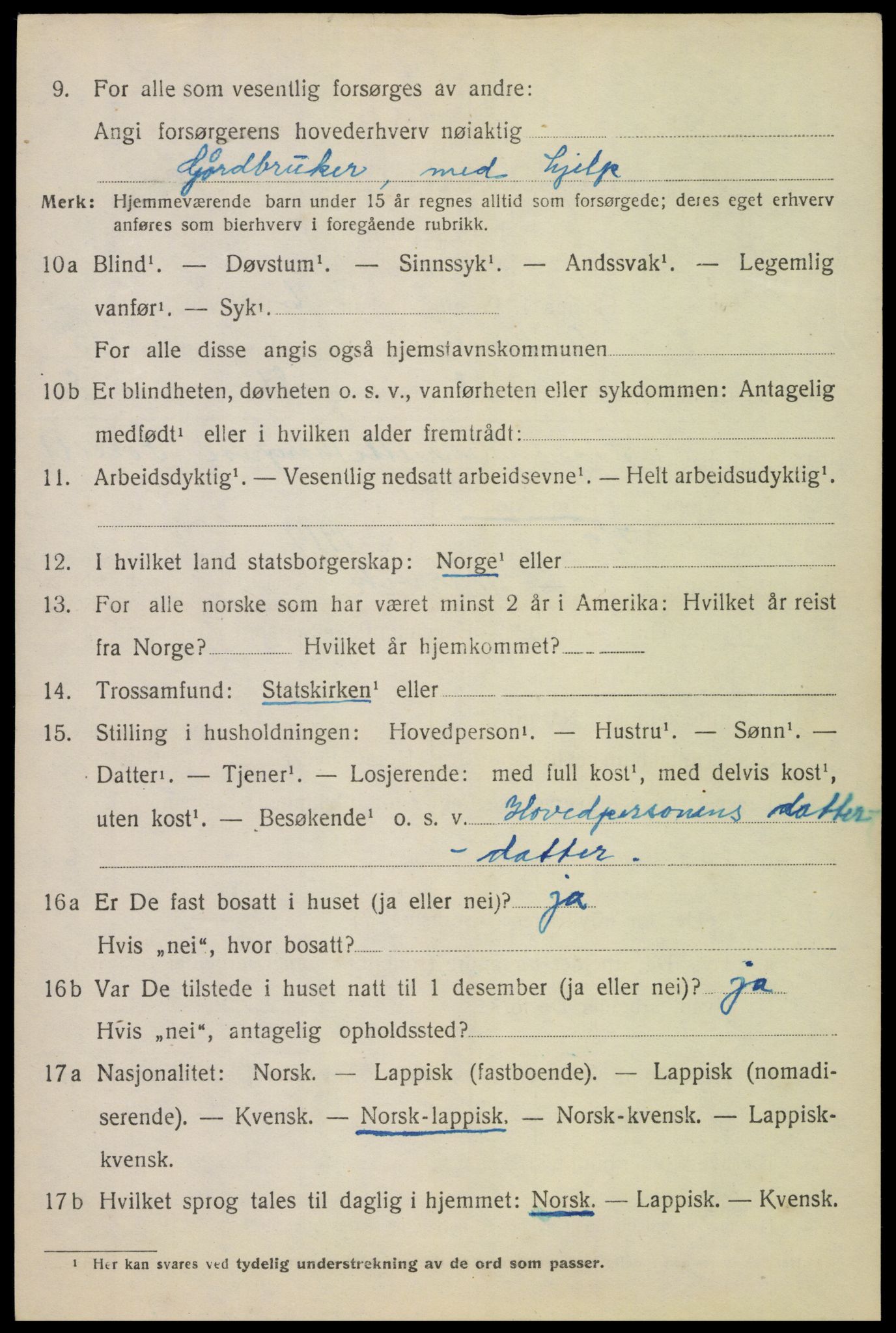 SAT, 1920 census for Ankenes, 1920, p. 6808