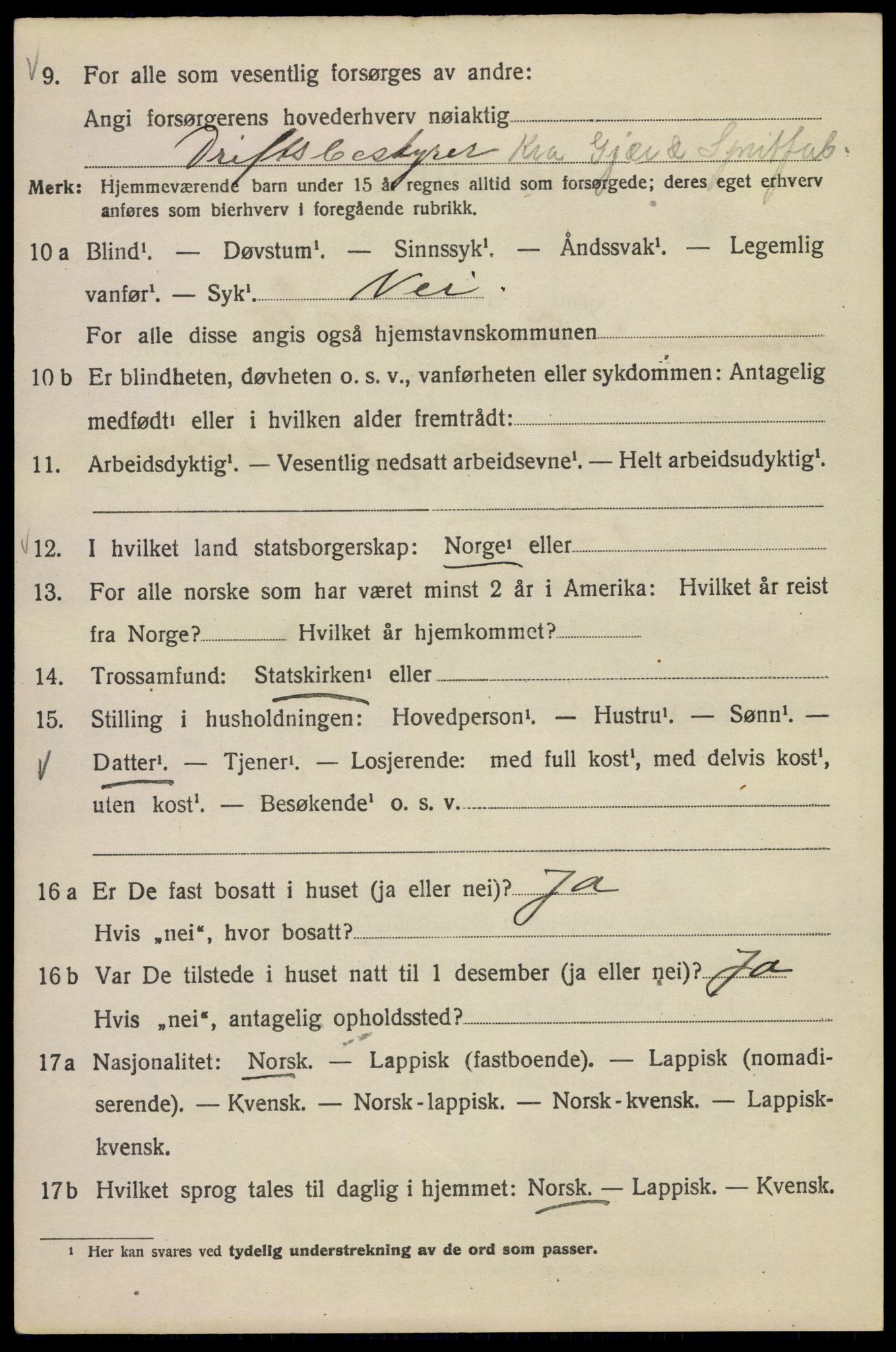 SAO, 1920 census for Kristiania, 1920, p. 596926