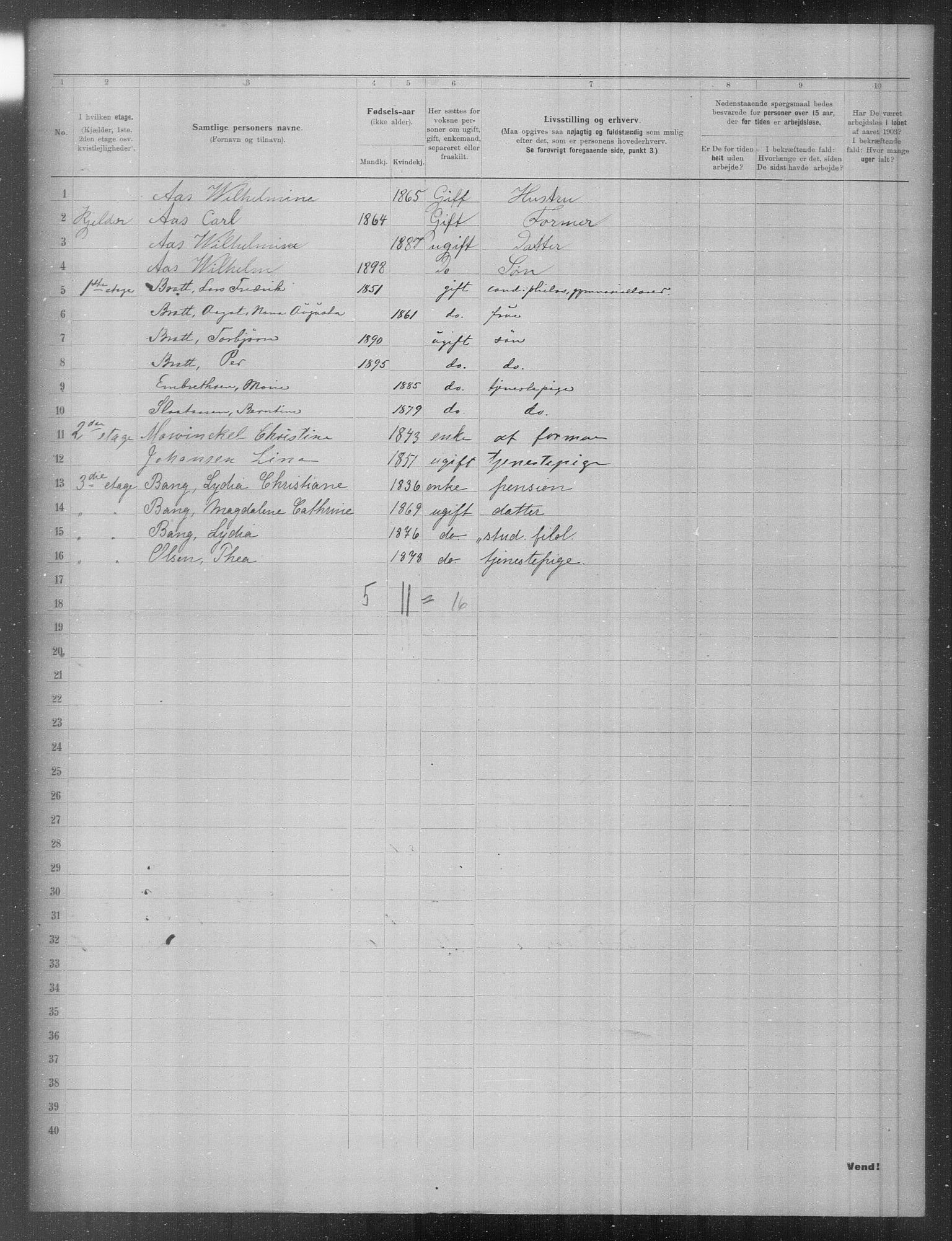 OBA, Municipal Census 1903 for Kristiania, 1903, p. 10793