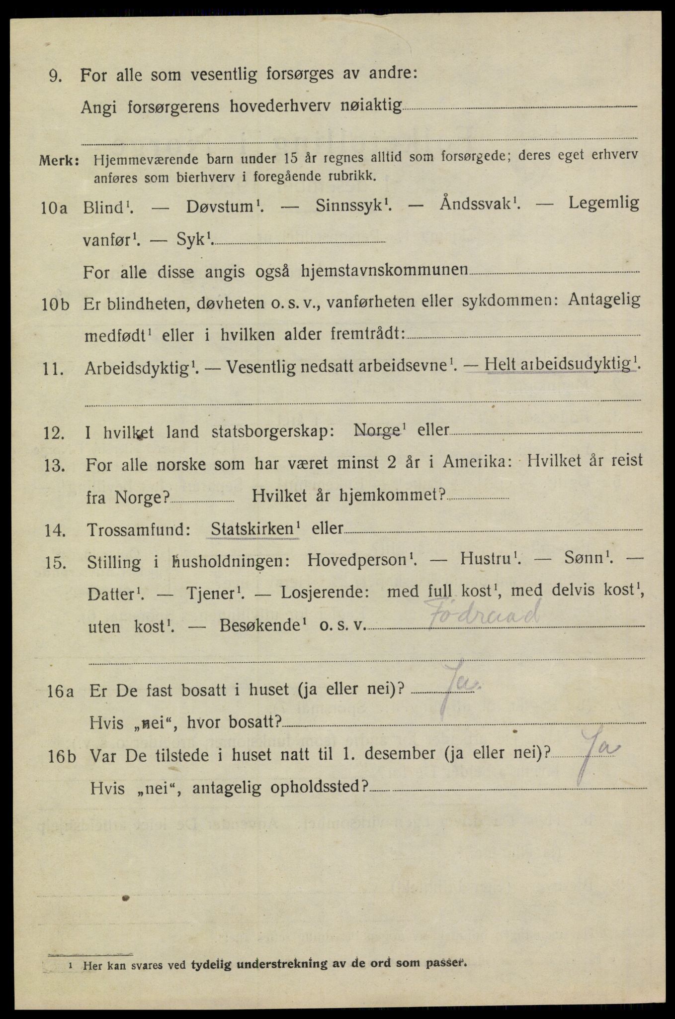 SAKO, 1920 census for Heddal, 1920, p. 6021