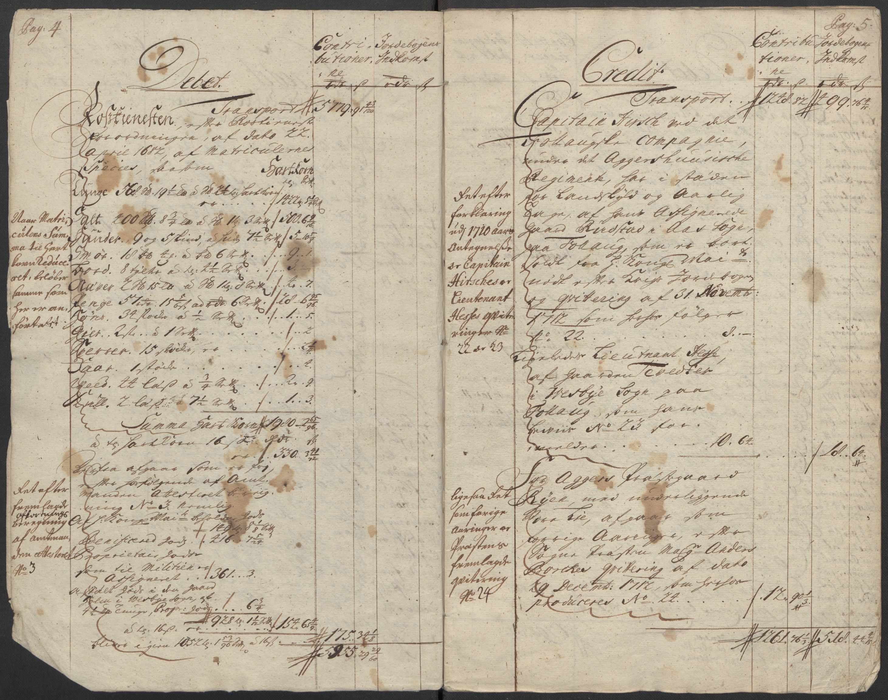 Rentekammeret inntil 1814, Reviderte regnskaper, Fogderegnskap, AV/RA-EA-4092/R10/L0450: Fogderegnskap Aker og Follo, 1712, p. 5