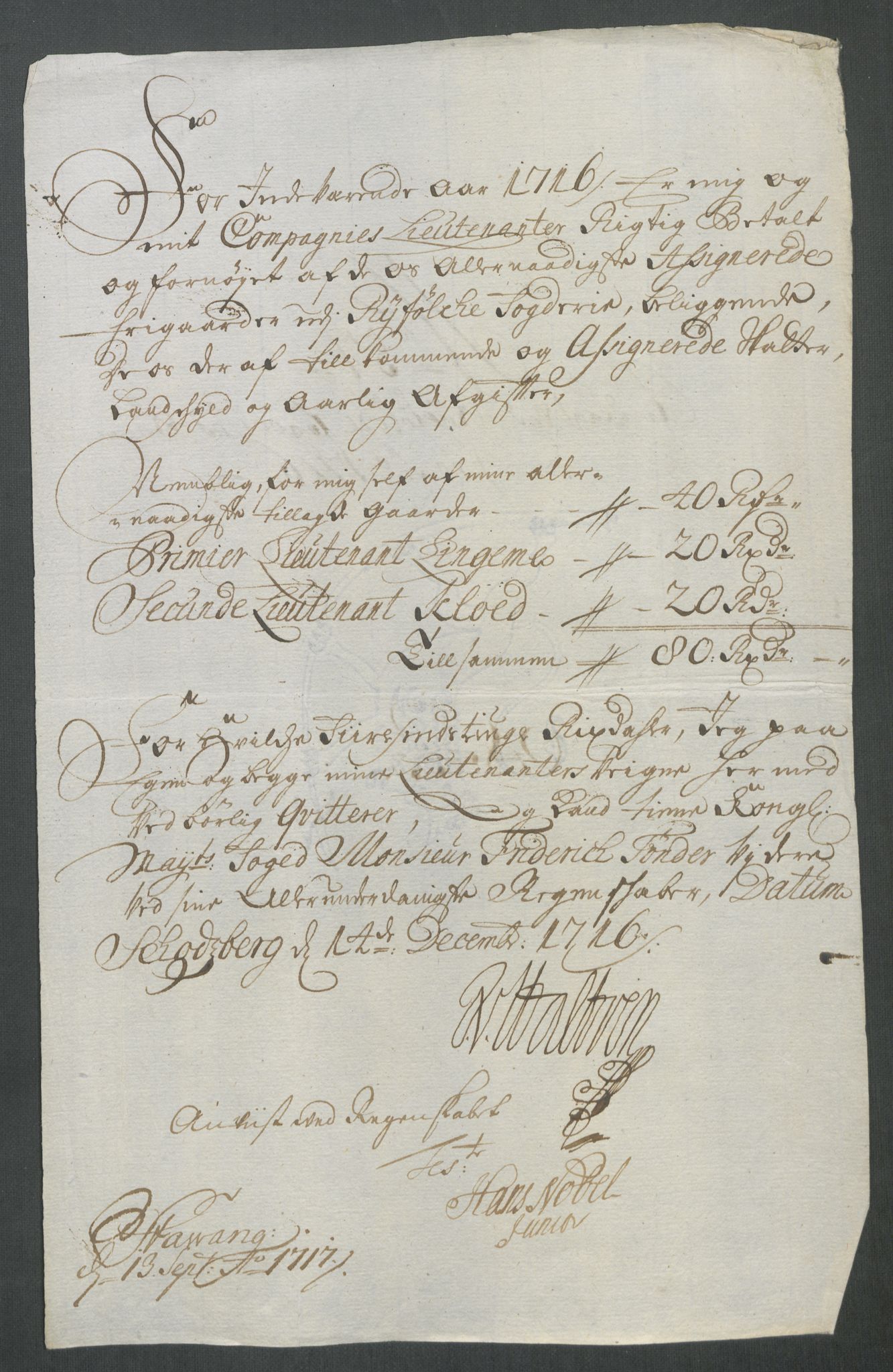 Rentekammeret inntil 1814, Reviderte regnskaper, Fogderegnskap, AV/RA-EA-4092/R47/L2869: Fogderegnskap Ryfylke, 1716, p. 294