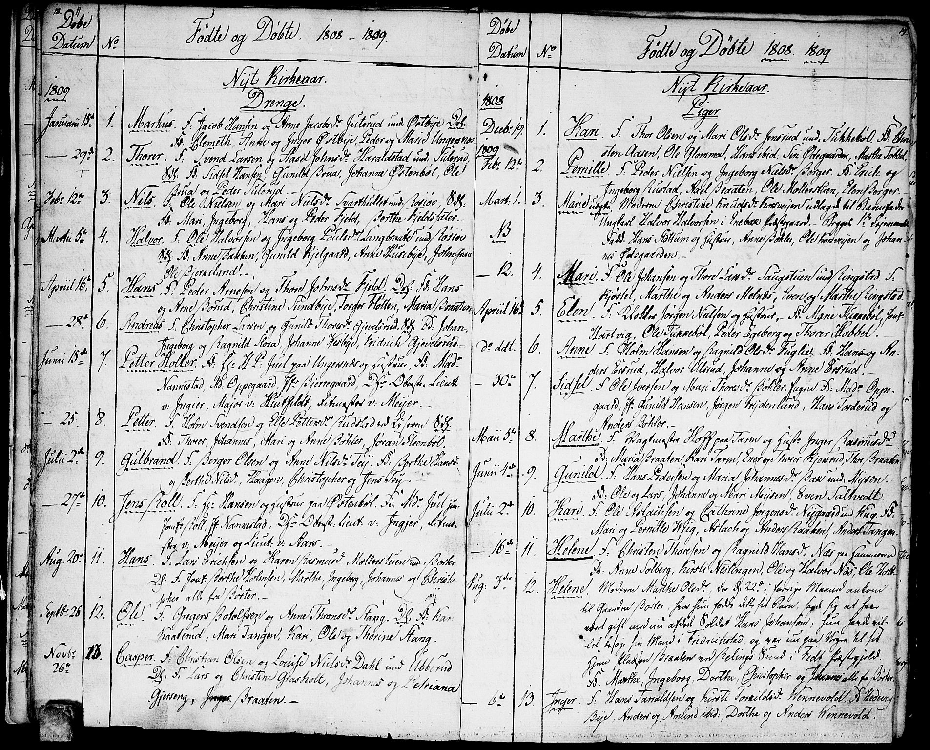 Enebakk prestekontor Kirkebøker, SAO/A-10171c/F/Fa/L0004: Parish register (official) no. I 4, 1806-1854, p. 18-19