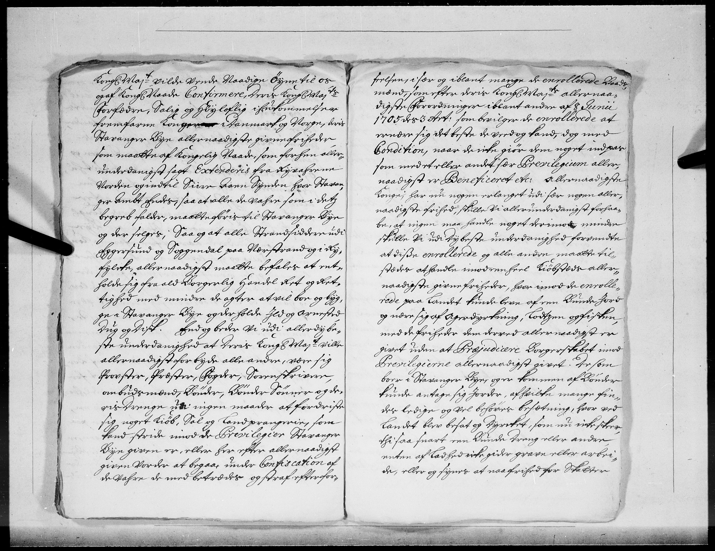 Danske Kanselli 1572-1799, AV/RA-EA-3023/F/Fc/Fcc/Fcca/L0065: Norske innlegg 1572-1799, 1708, p. 10