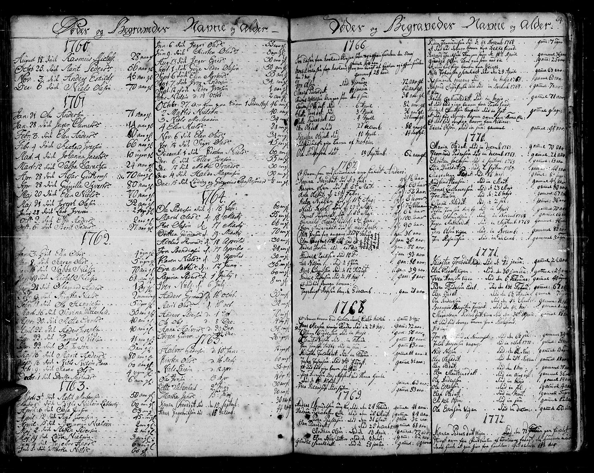 Lebesby sokneprestkontor, SATØ/S-1353/H/Ha/L0001kirke: Parish register (official) no. 1, 1751-1816, p. 89
