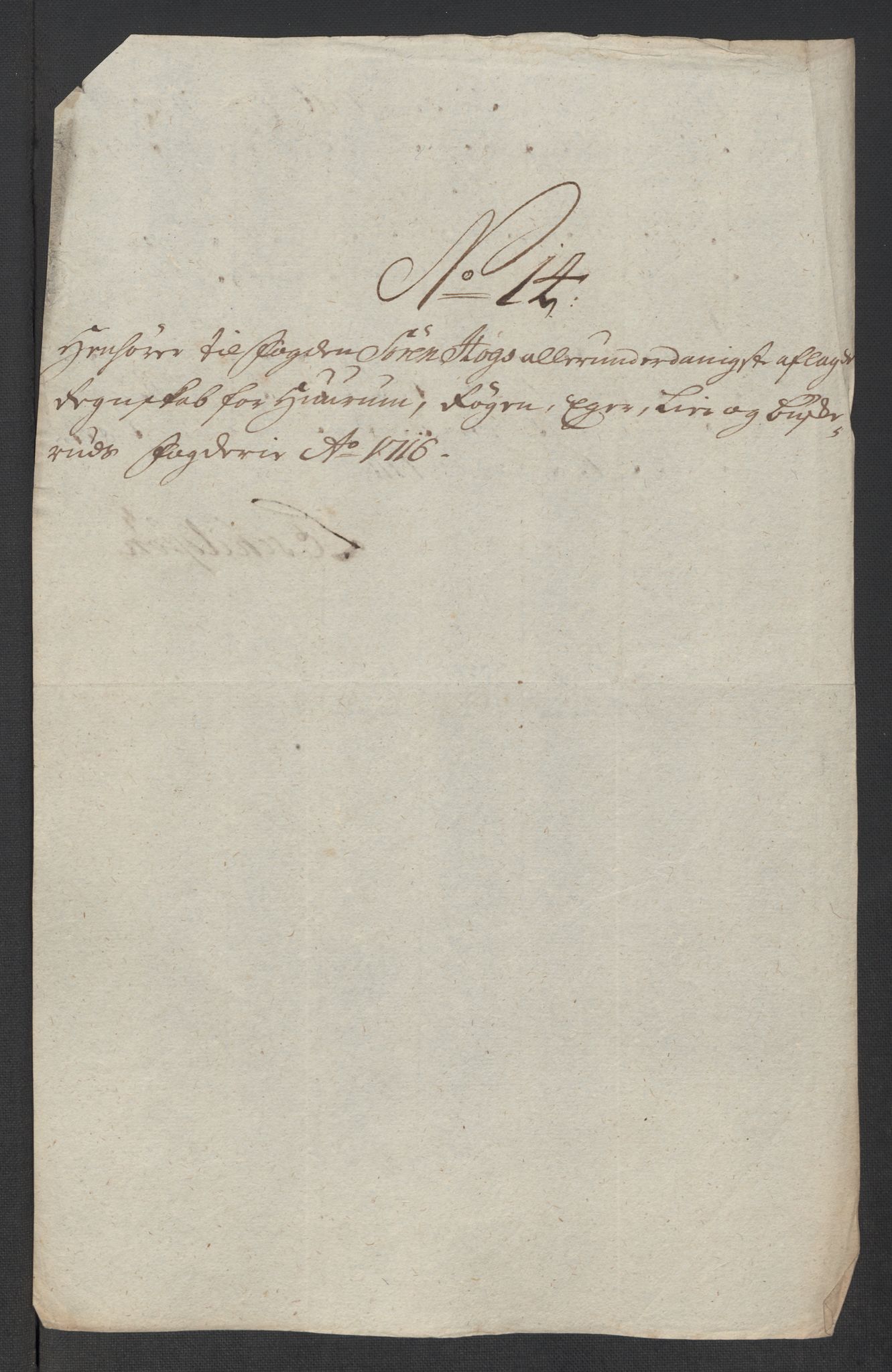 Rentekammeret inntil 1814, Reviderte regnskaper, Fogderegnskap, AV/RA-EA-4092/R31/L1710: Fogderegnskap Hurum, Røyken, Eiker, Lier og Buskerud, 1715-1716, p. 393