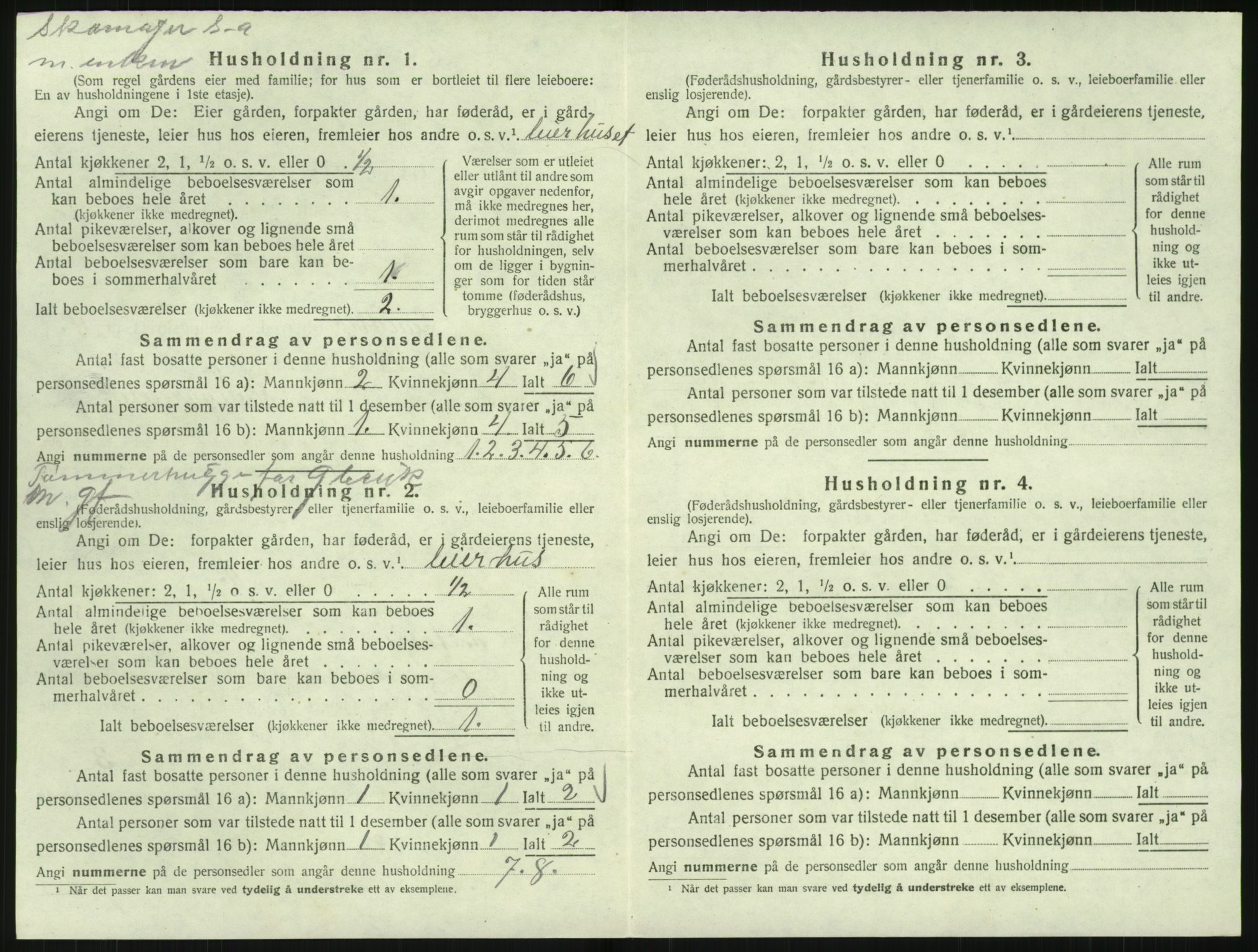 SAK, 1920 census for Landvik, 1920, p. 727