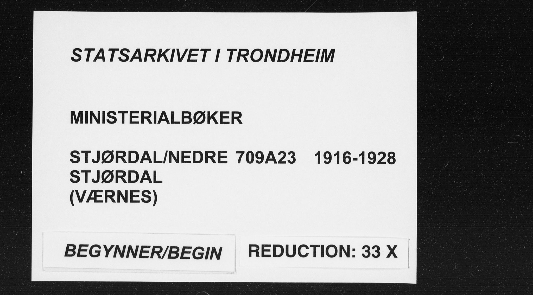 Ministerialprotokoller, klokkerbøker og fødselsregistre - Nord-Trøndelag, SAT/A-1458/709/L0083: Parish register (official) no. 709A23, 1916-1928
